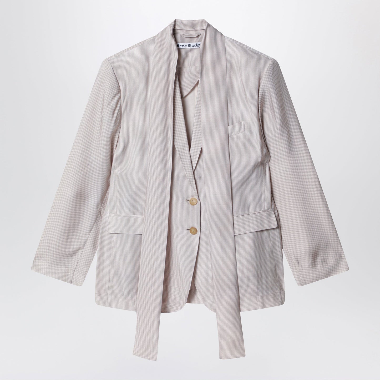 Acne Studios Single-Breasted Suit Jacket Beige Women ACNE STUDIOS