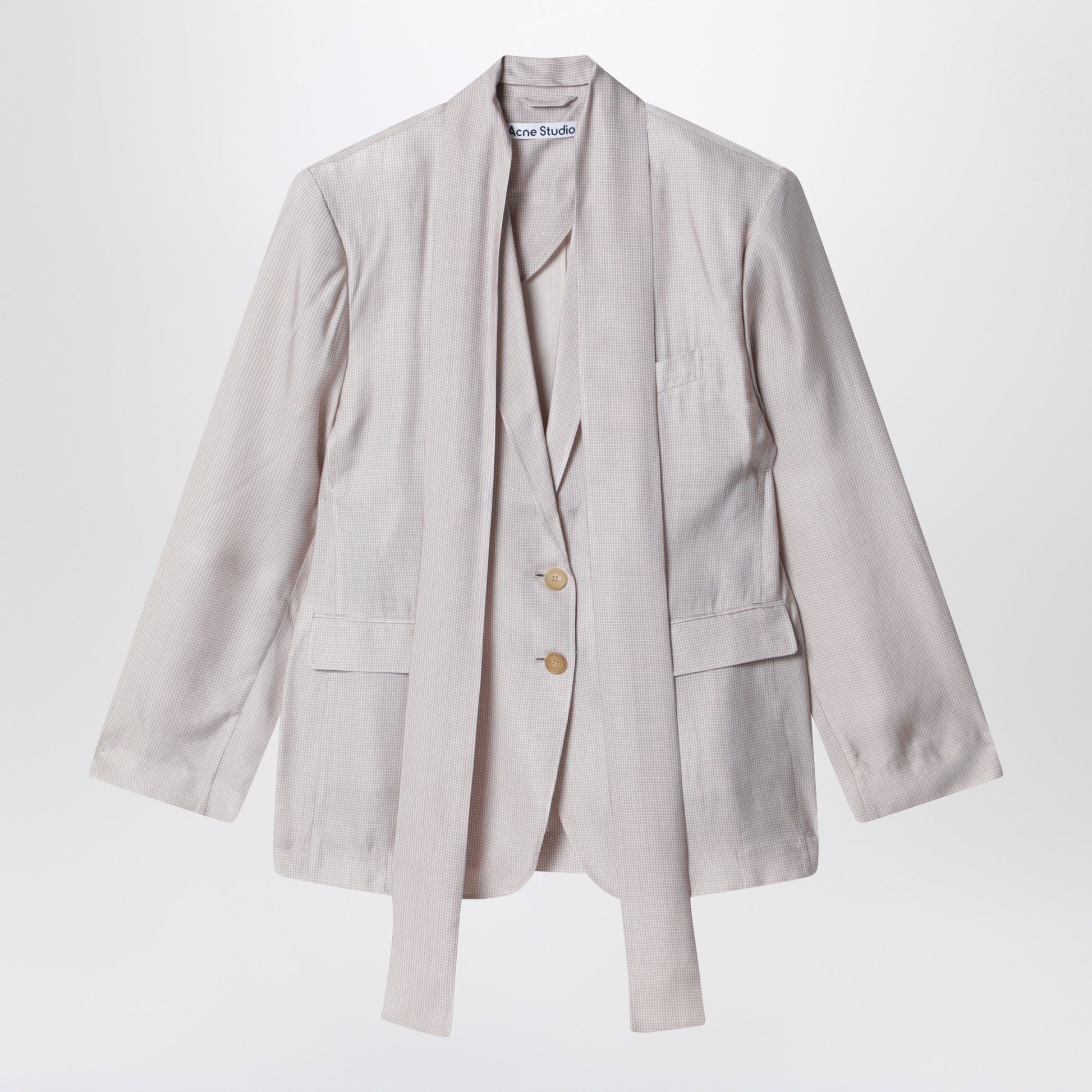 Acne Studios Single-Breasted Suit Jacket Beige Women ACNE STUDIOS