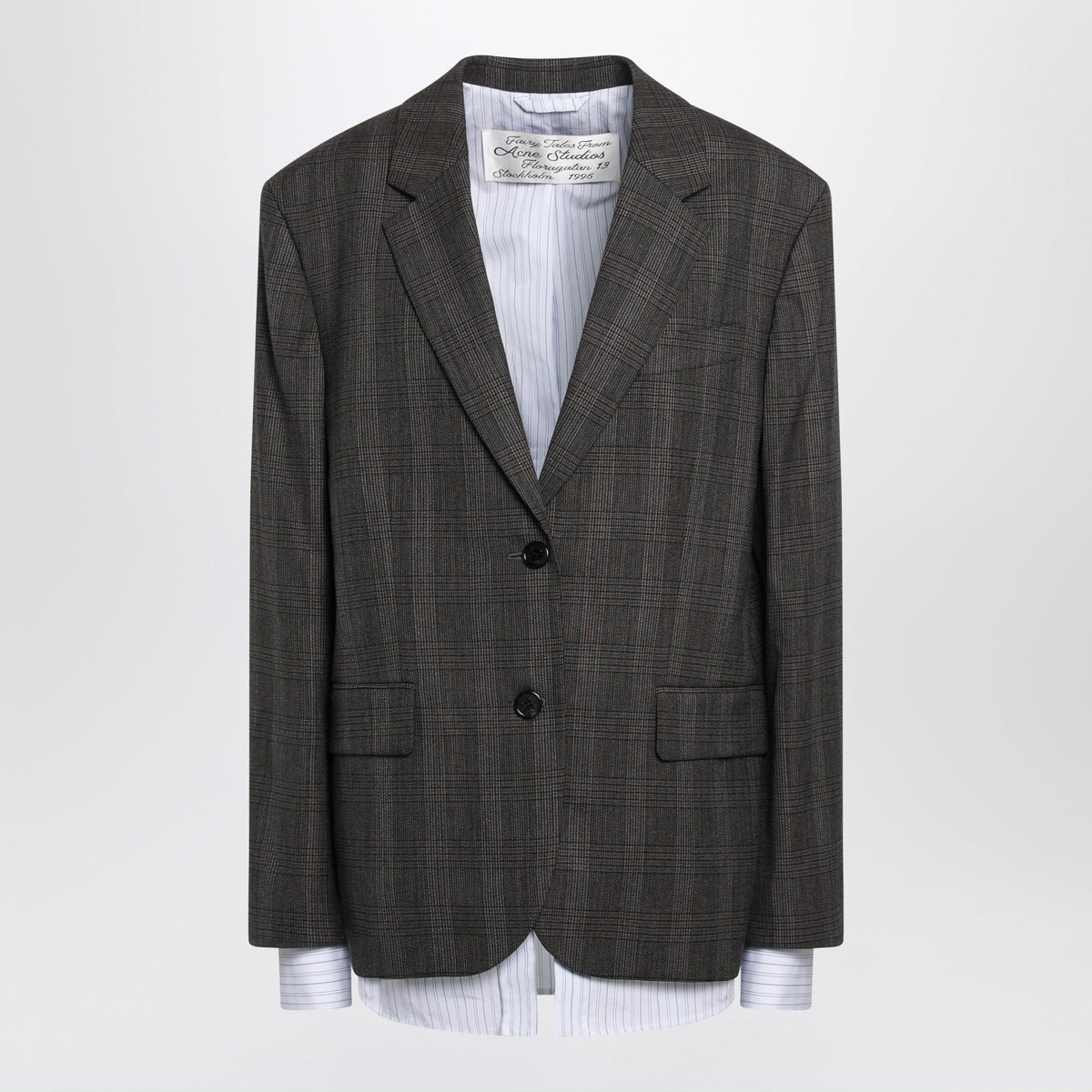 Acne Studios Blazer In A Prince Of Wales Check Wool Blend Women ACNE STUDIOS