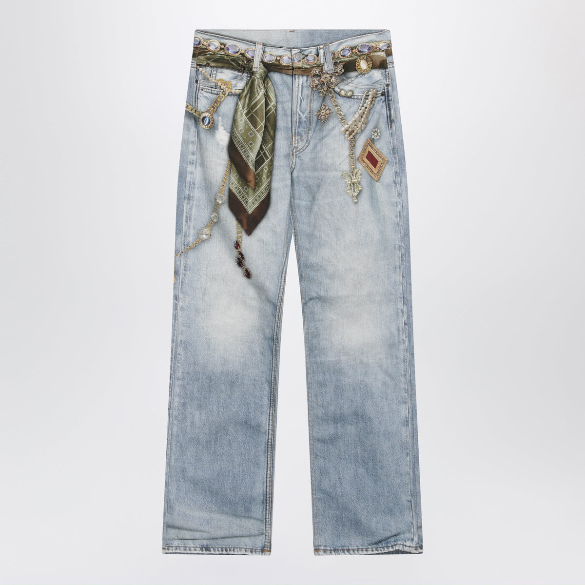 Acne Studios Light Blue Trompe-L'oeil Jeans Women ACNE STUDIOS