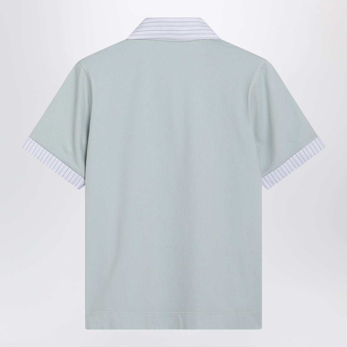 Acne Studios Light Blue Cotton Blend Polo Shirt Women ACNE STUDIOS