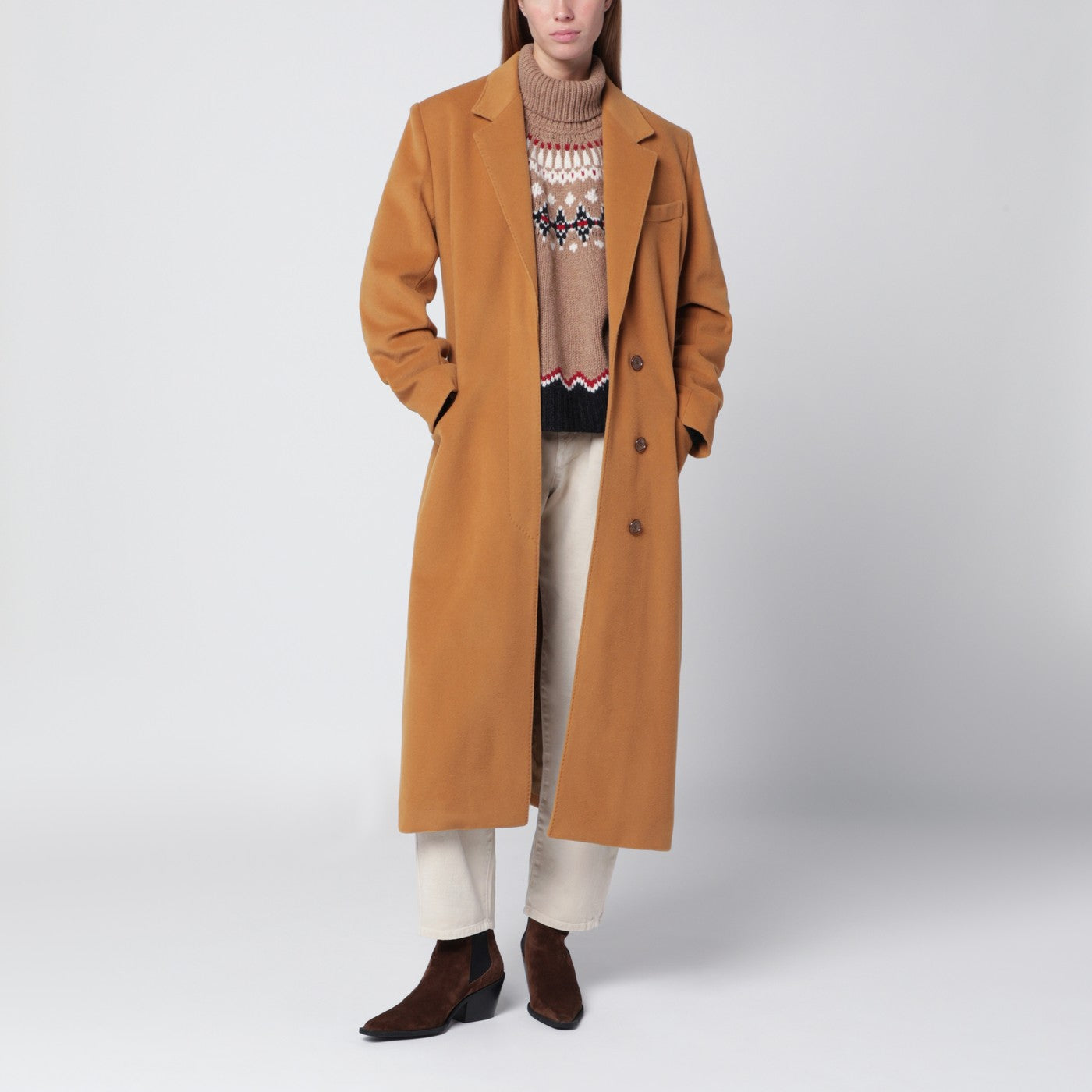 Isabel Marant Camel Wool Blend Coat Women ISABEL MARANT