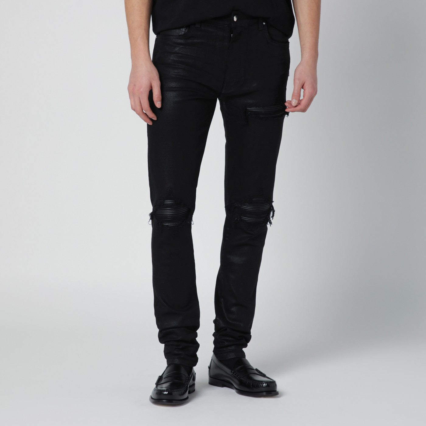 Amiri Black Wax Skinny Jeans Men AMIRI