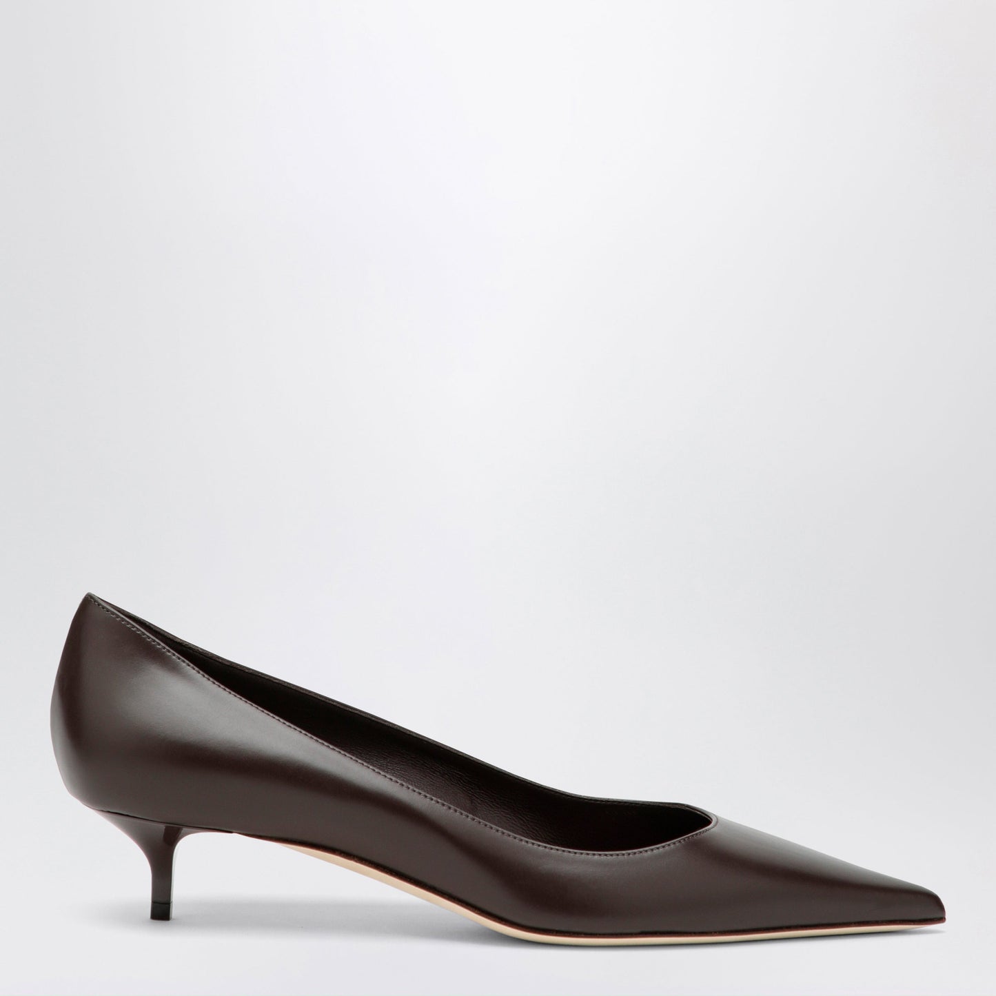 Jimmy Choo Amelia 35 Pumps In Chocolate Leather Women JIMMY CHOO