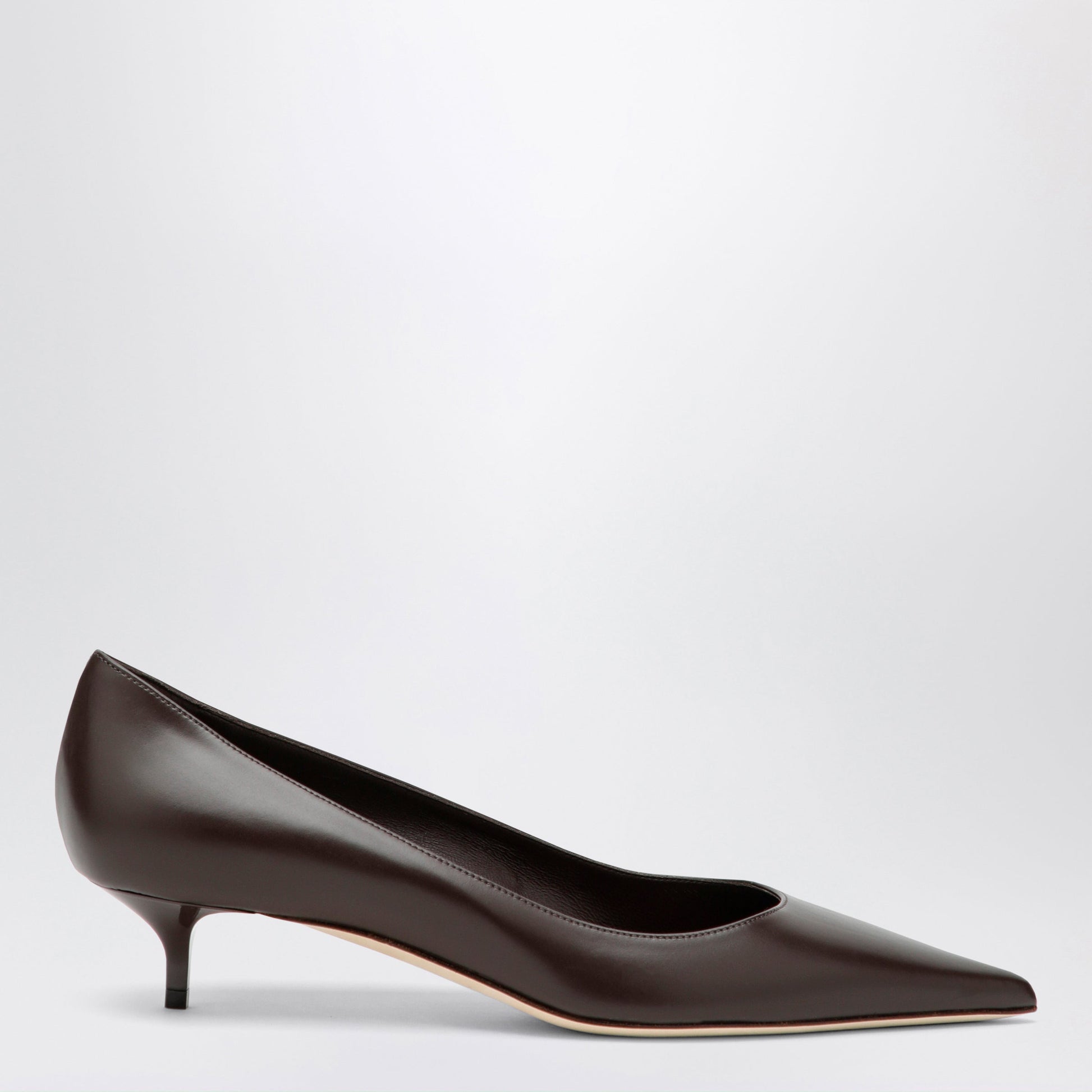 Jimmy Choo Amelia 35 Pumps In Chocolate Leather Women JIMMY CHOO