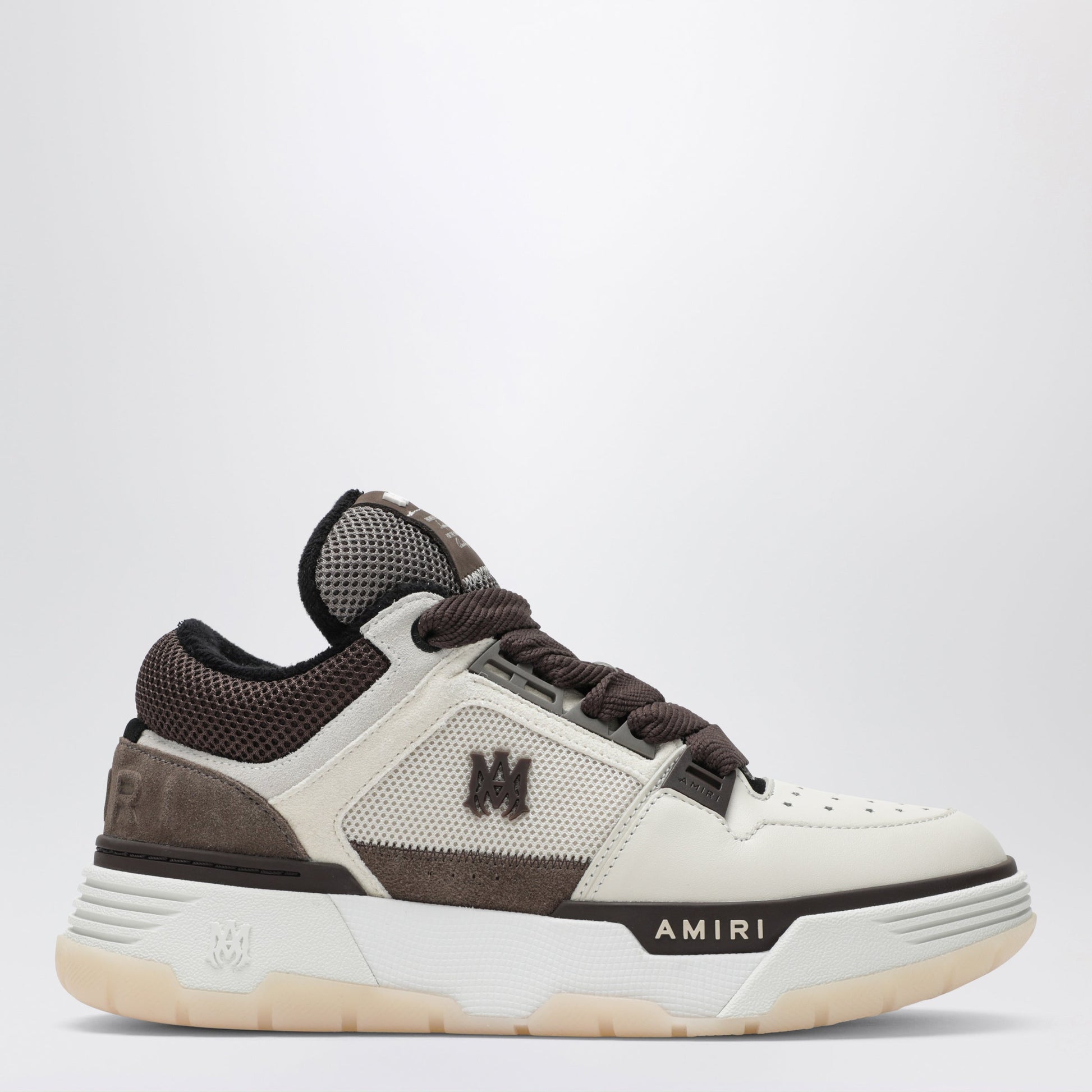 Amiri Ma-1 Leather Sneakers In Brown Men AMIRI