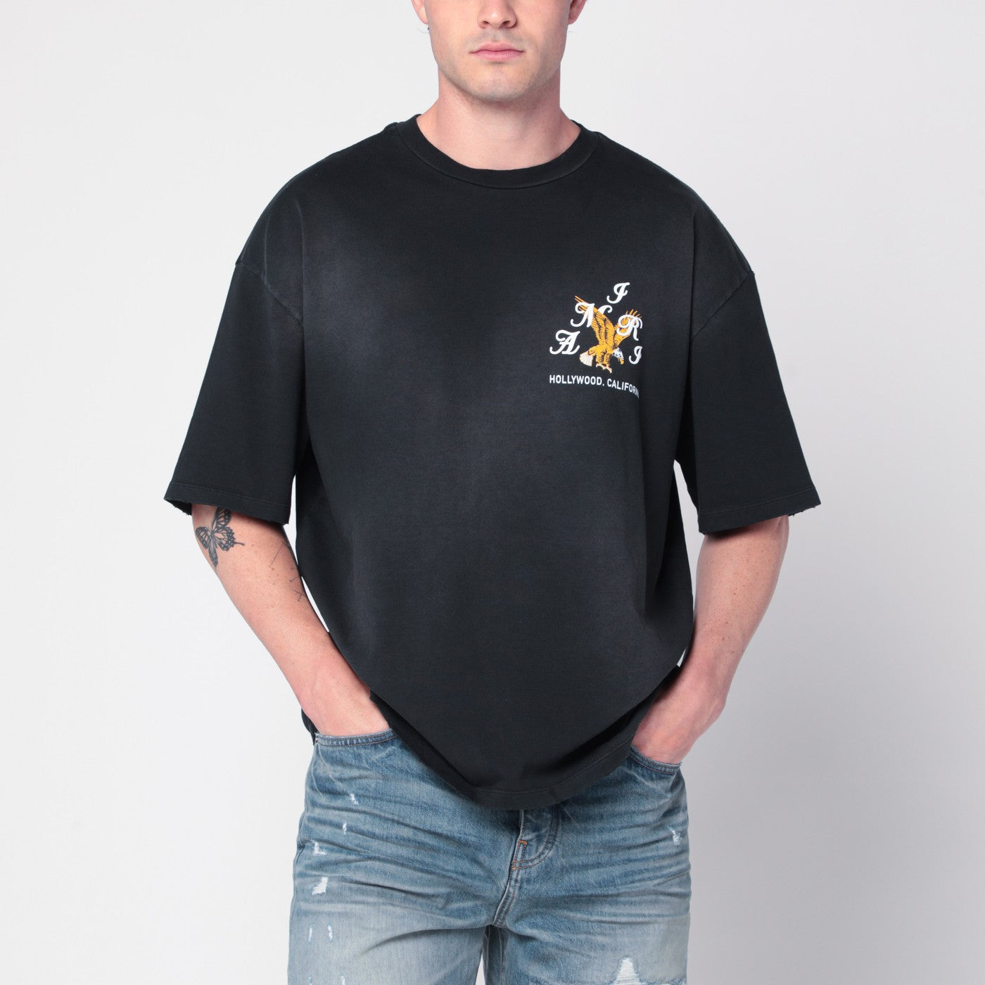 Amiri Black Cotton T-Shirt Men AMIRI