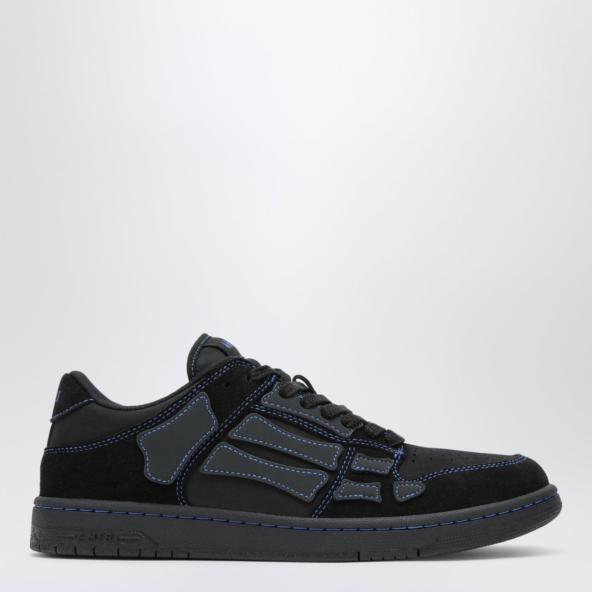 Amiri Skel Low-Top Sneakers In Black Calf Leather Men AMIRI