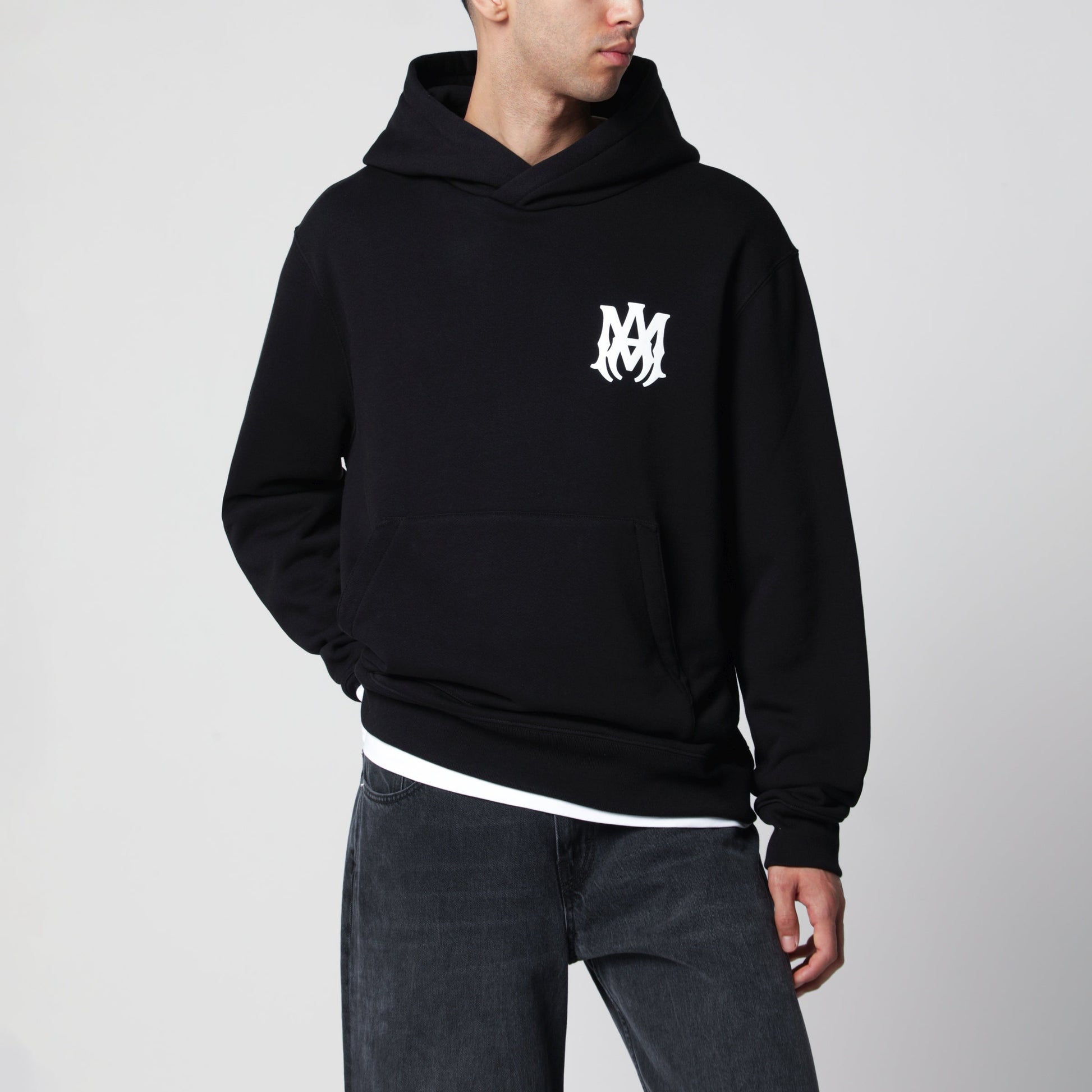 Amiri Black Hoodie With Logo Men AMIRI
