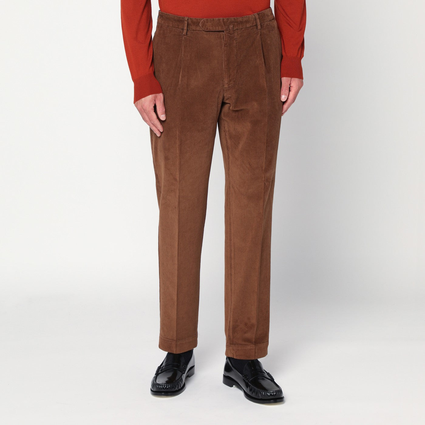Santaniello Brown Corduroy Pants Men Santaniello