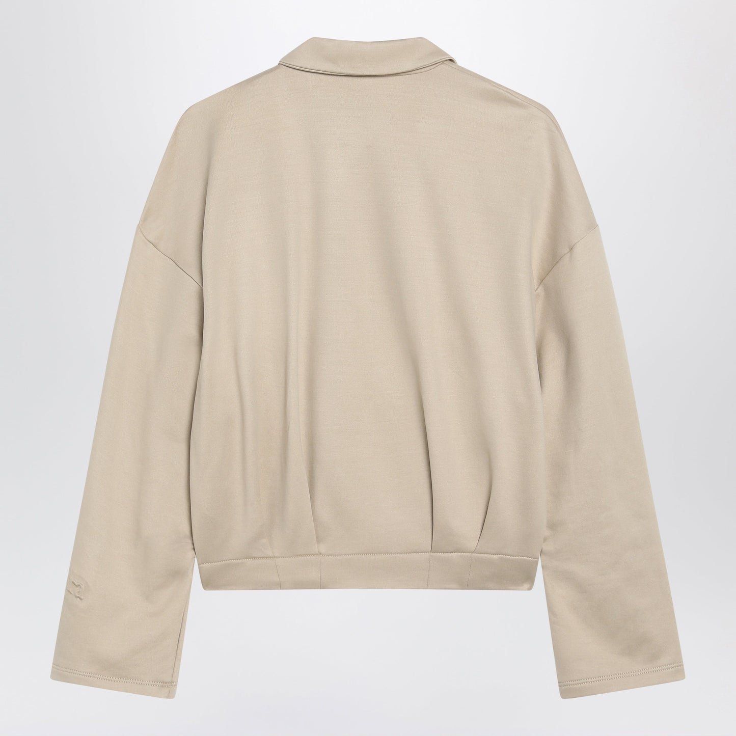 Max Mara Beige Cropped Sweatshirt In Silk Blend Women MAX MARA