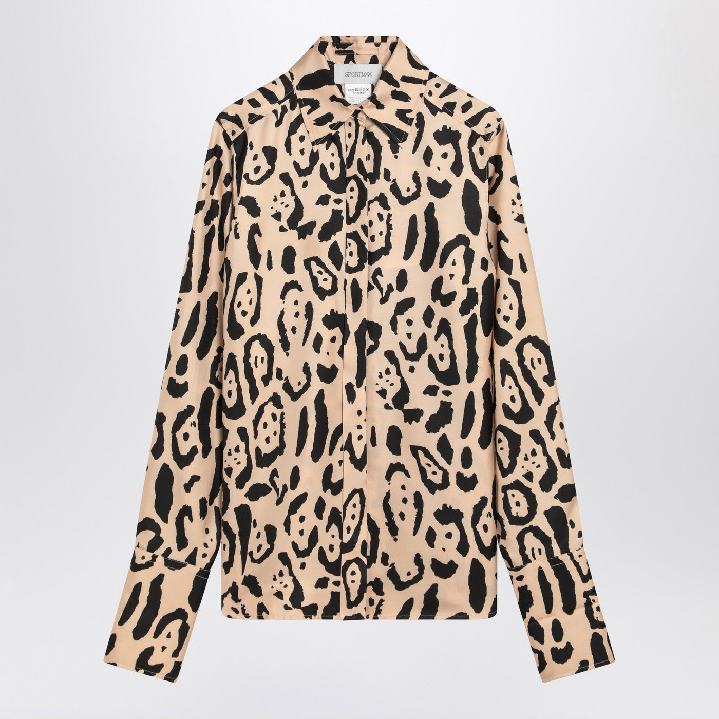 Sportmax Silk Animal Print Shirt Women SPORTMAX