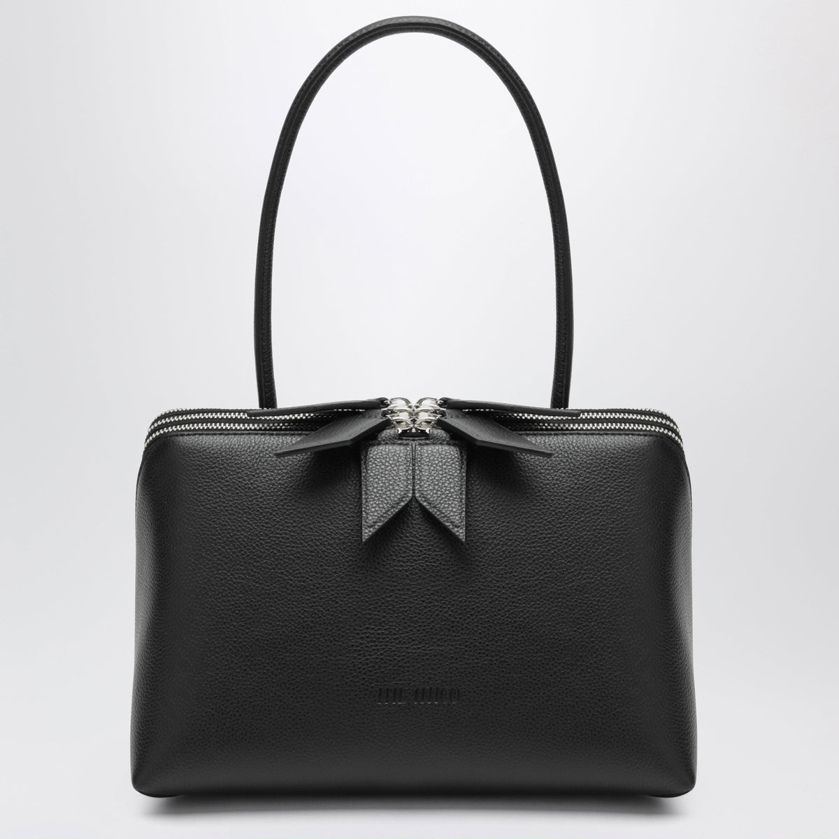 The Attico Black Garnet Leather Lâ€ Altra Di Milano Shoulder Bag Women THE ATTICO