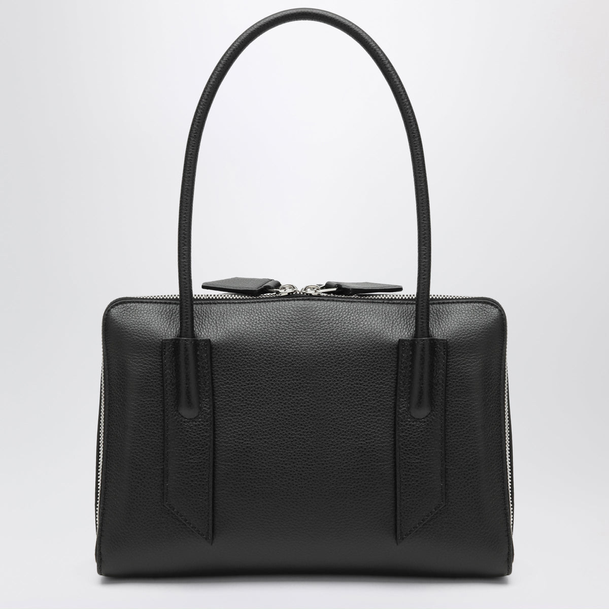 The Attico Black Garnet Leather Lâ€ Altra Di Milano Shoulder Bag Women THE ATTICO
