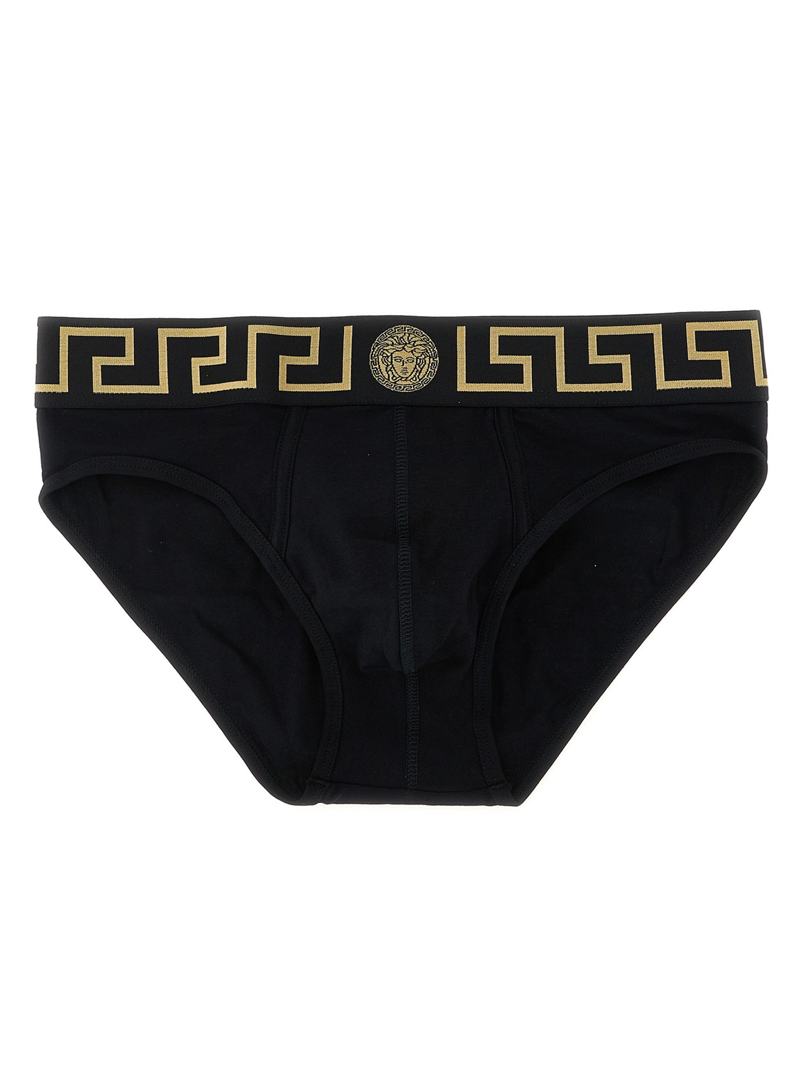 Versace Men 2-Pack Briefs With 'Greca' Pattern VERSACE