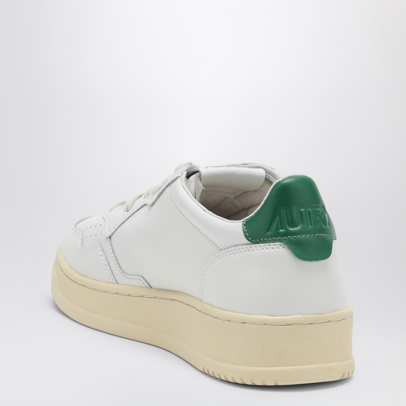 Autry White/Green Medalist Sneakers Men AUTRY