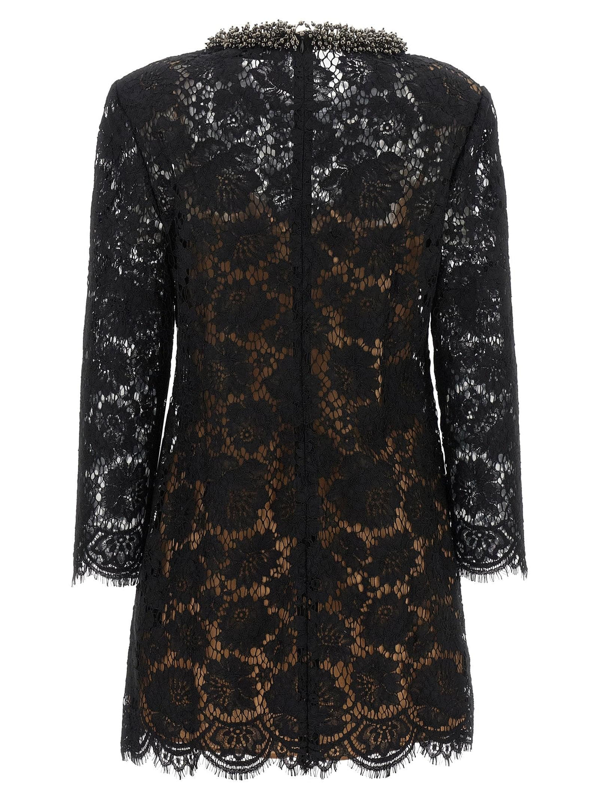 Self Portrait Women Lace Dress With Jewel Collar SELF-PORTRAIT