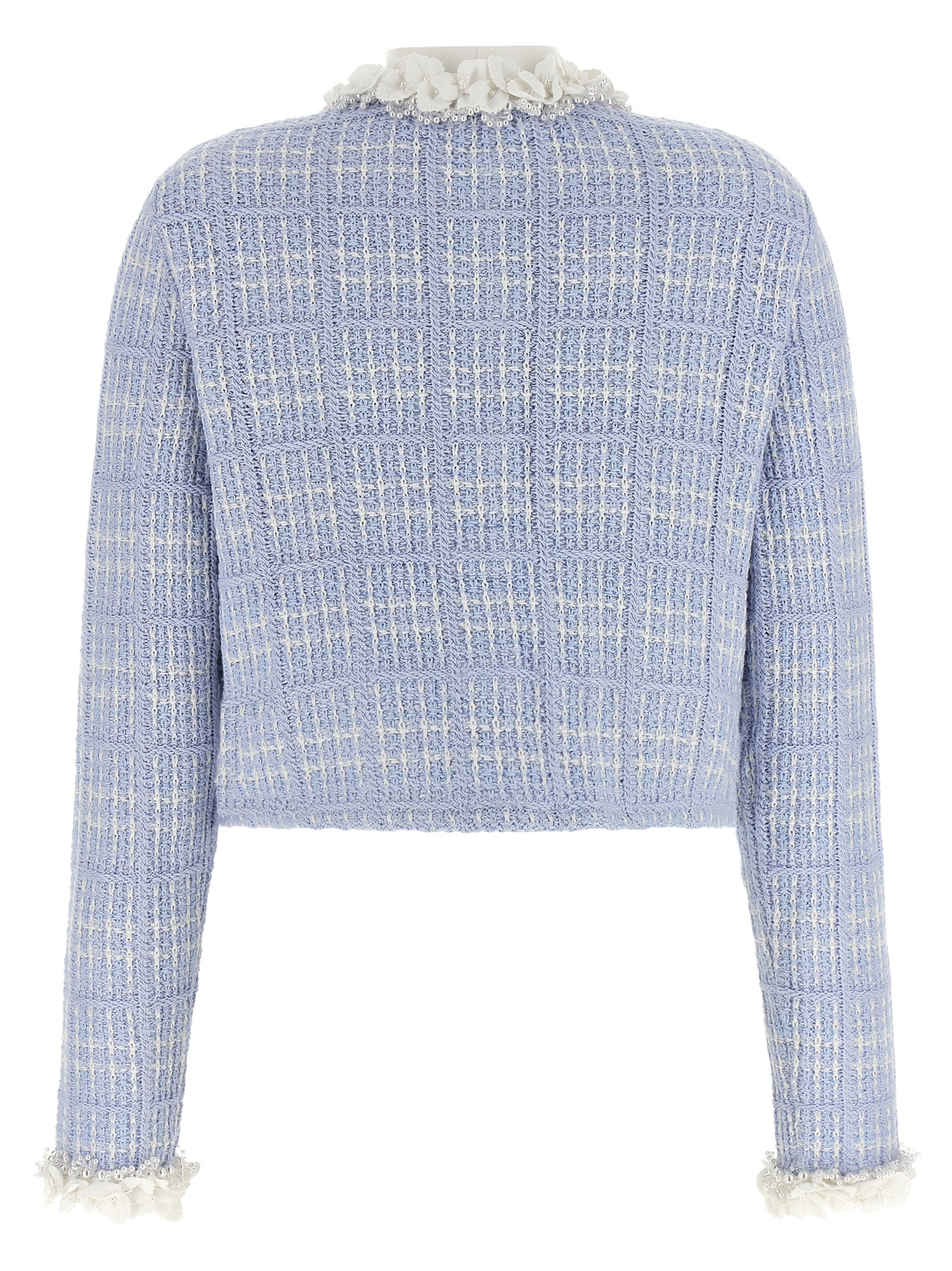 Self Portrait Women Check Knit Jacket SELF-PORTRAIT