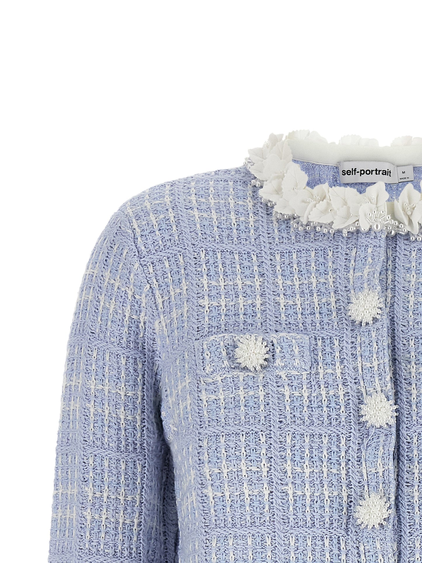 Self Portrait Women Check Knit Jacket SELF-PORTRAIT