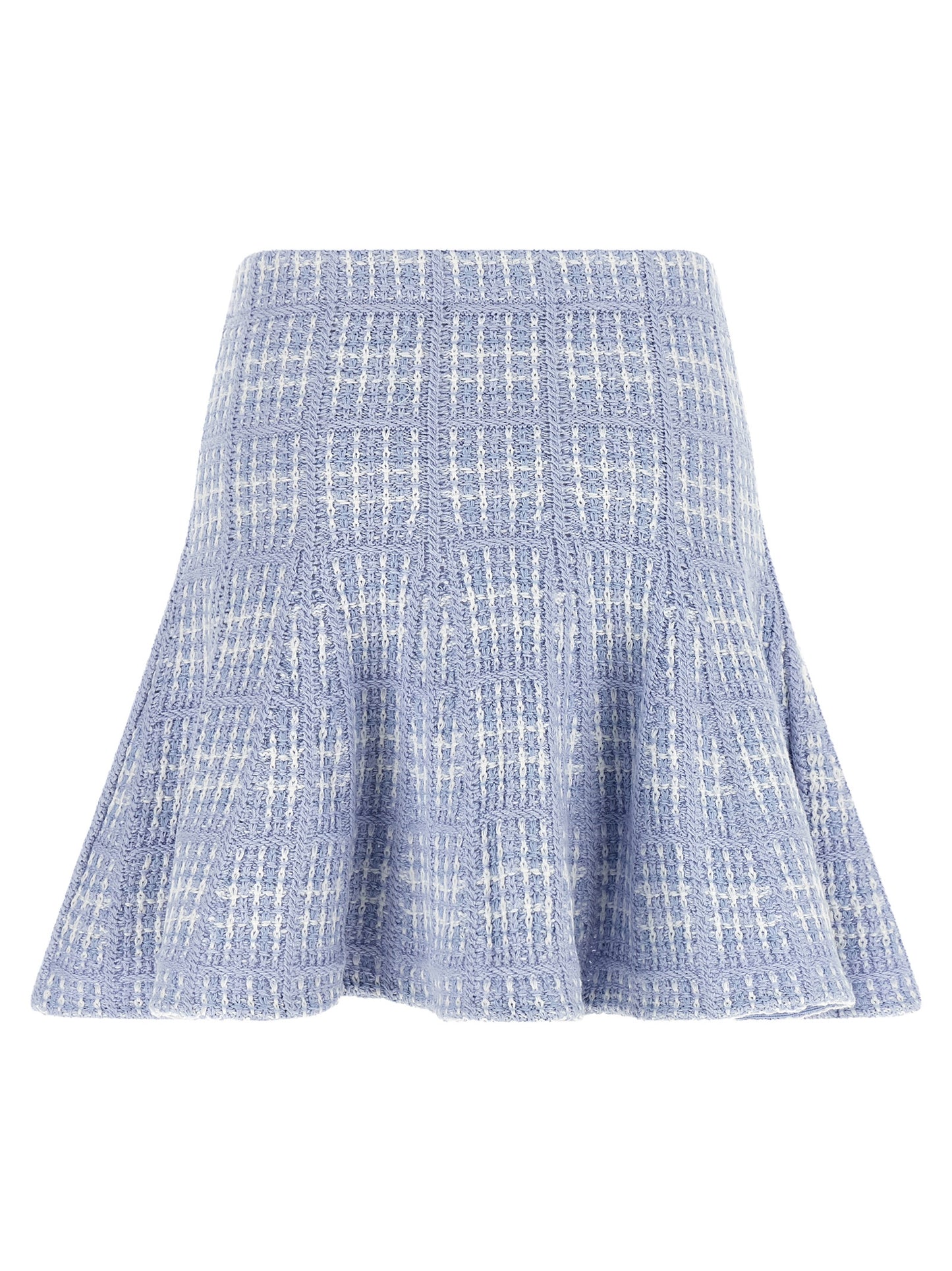 Self Portrait Women Check Knit Skirt SELF-PORTRAIT