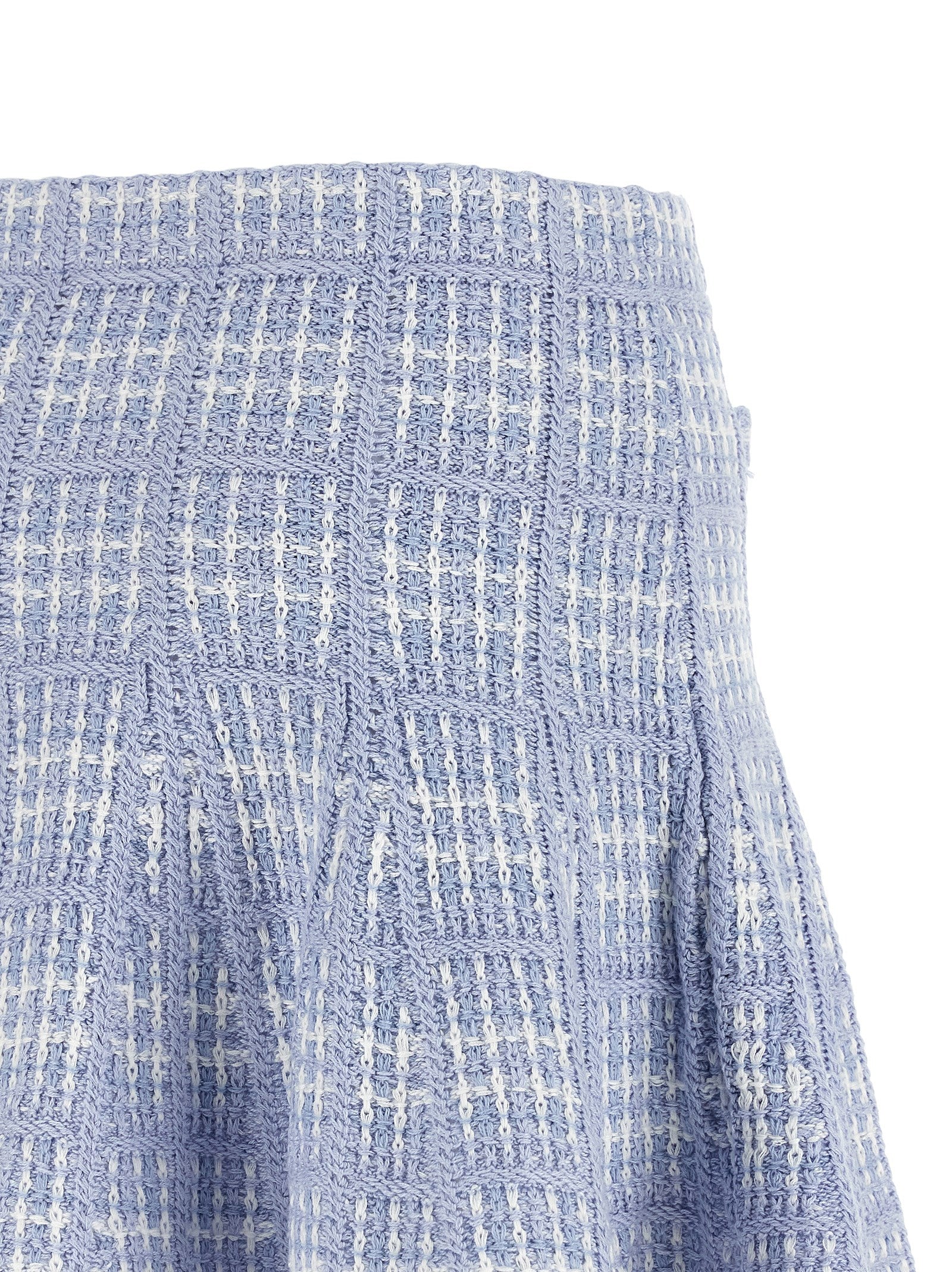 Self Portrait Women Check Knit Skirt SELF-PORTRAIT