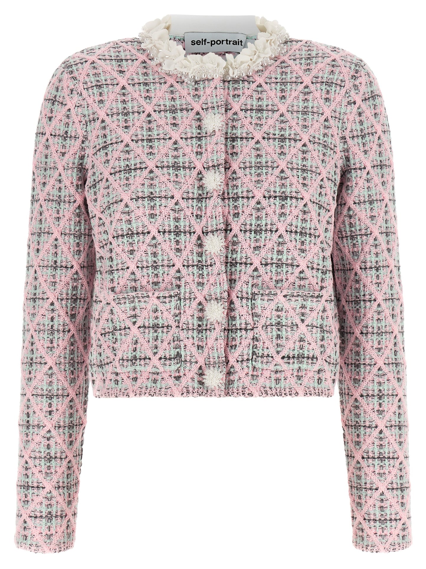Self Portrait Women Floral Collar Cardigan SELF-PORTRAIT