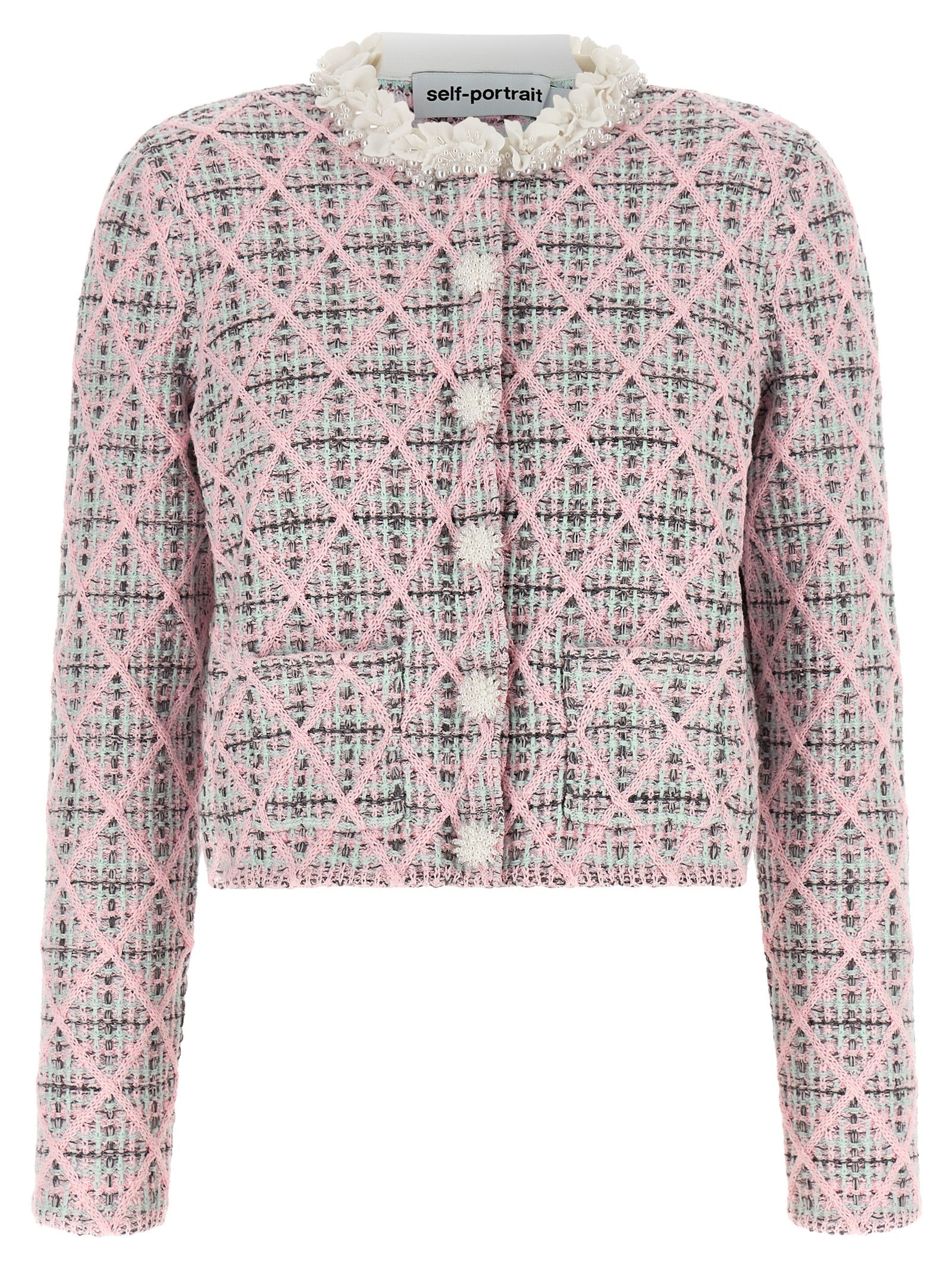 Self Portrait Women Floral Collar Cardigan SELF-PORTRAIT