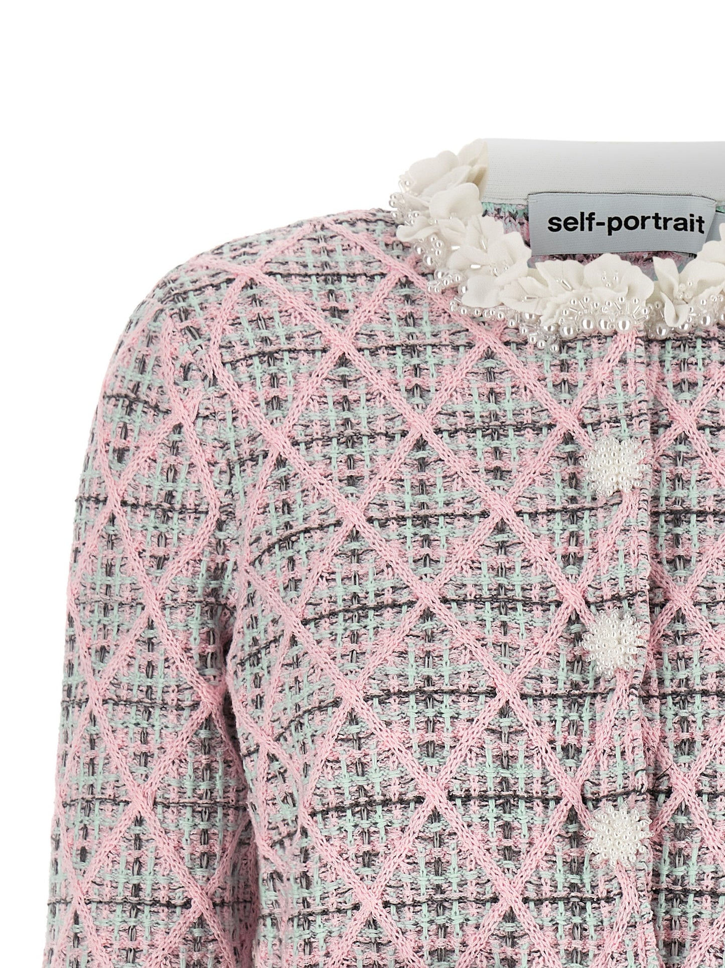 Self Portrait Women Floral Collar Cardigan SELF-PORTRAIT