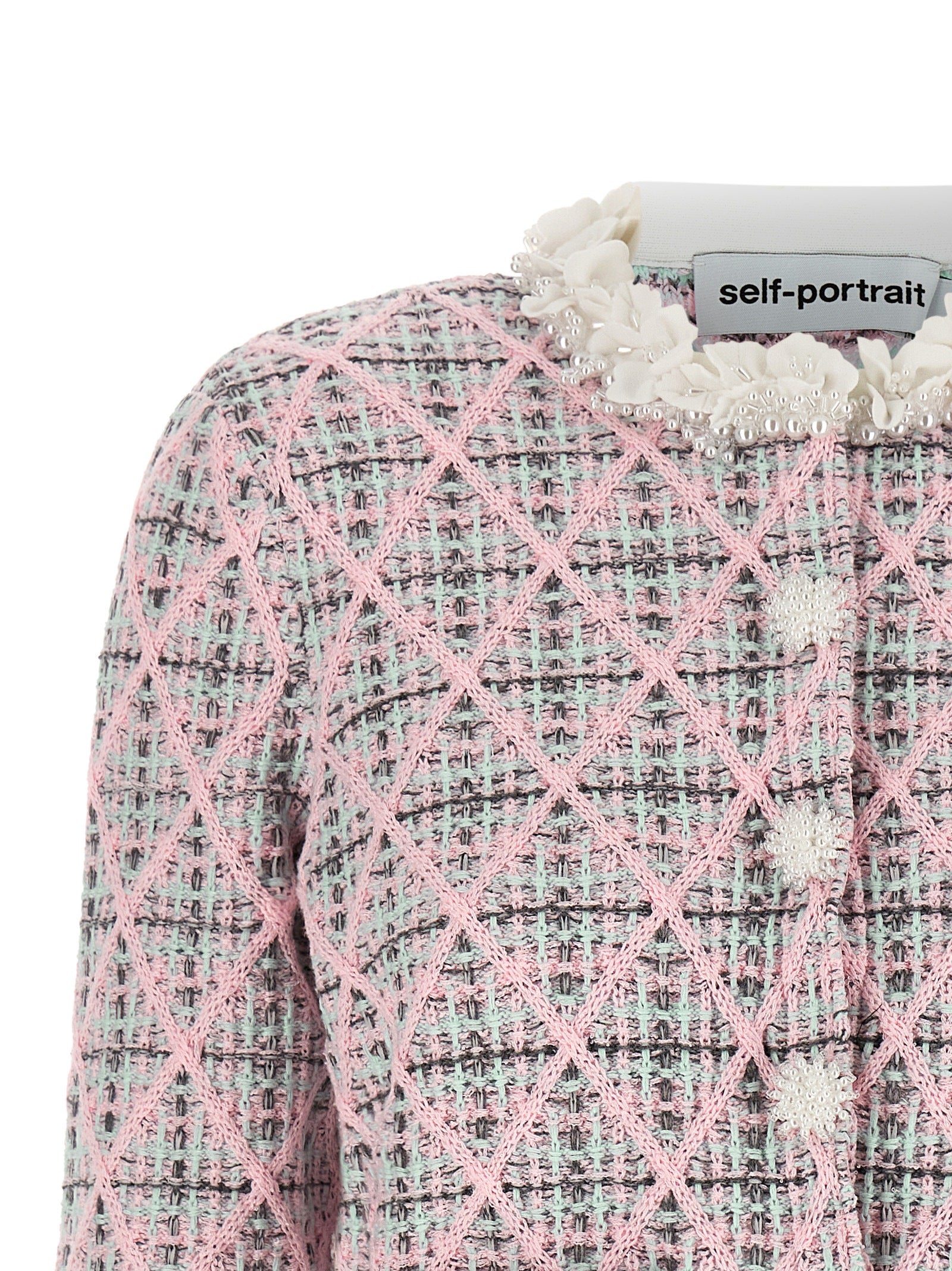 Self Portrait Women Floral Collar Cardigan SELF-PORTRAIT