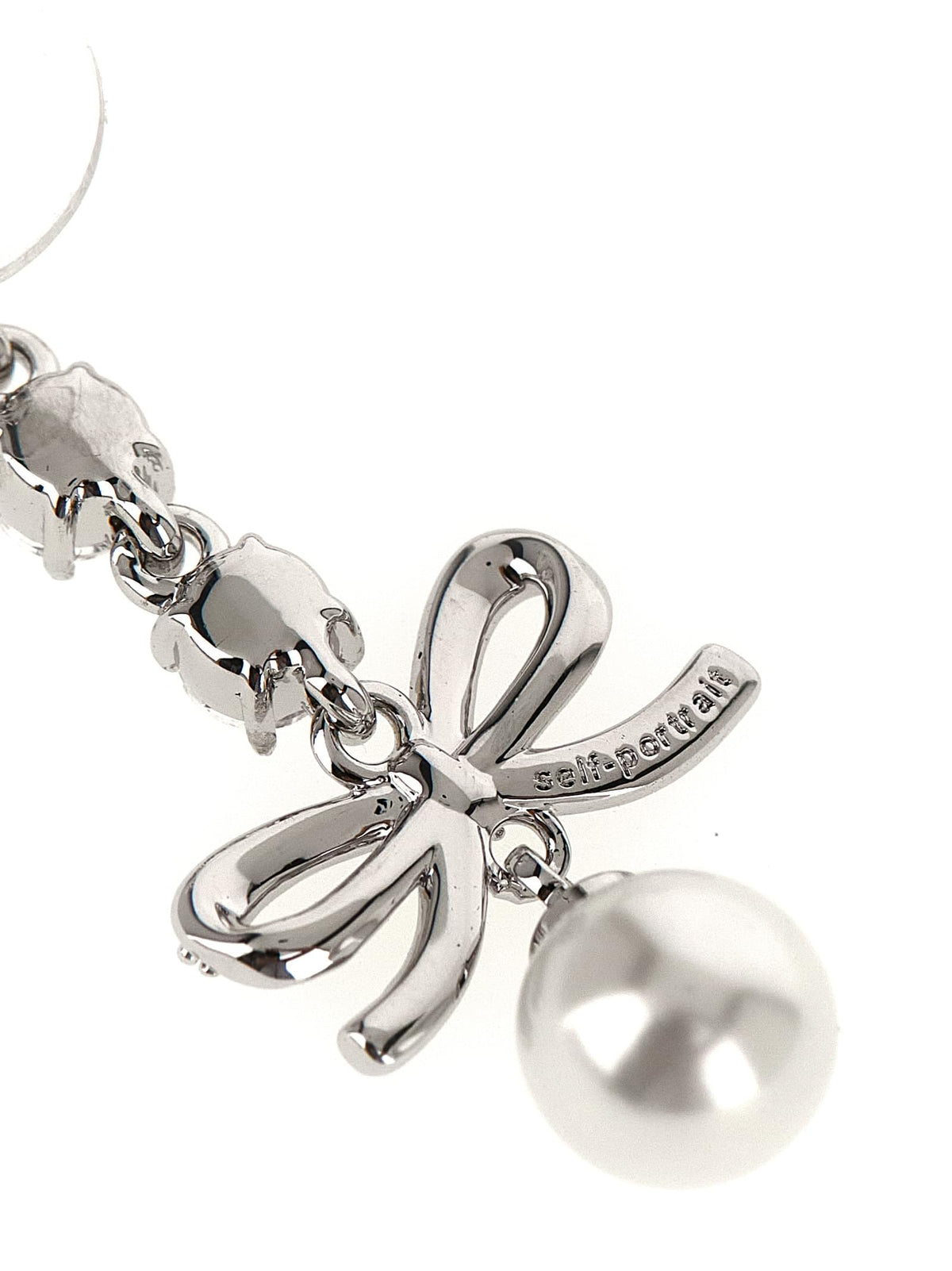 Self Portrait Women 'Bow Crystal Charm' Earrings SELF-PORTRAIT
