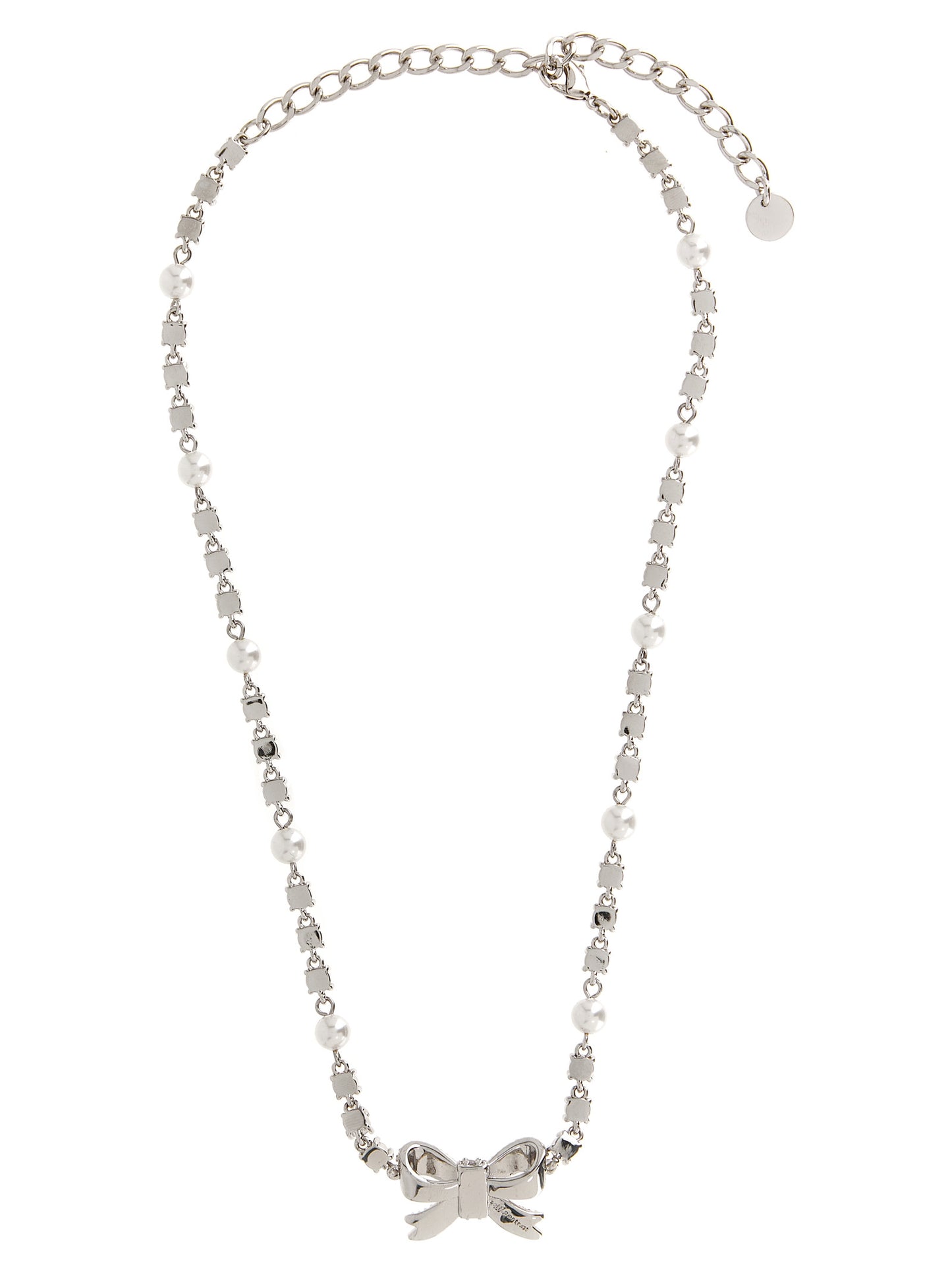 Self Portrait Women 'Crystal Pearl Bow' Necklace SELF-PORTRAIT