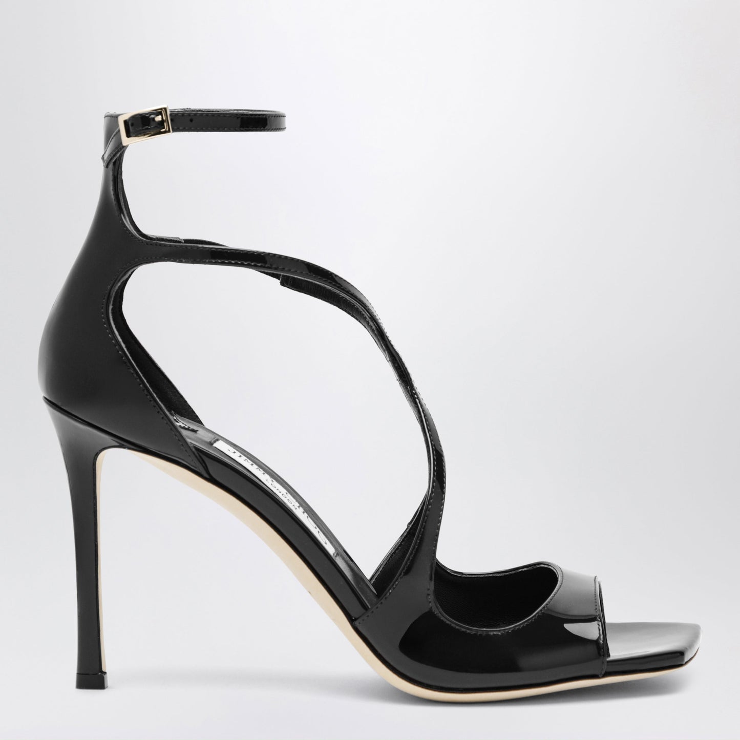 Jimmy Choo Azia Sandals In Black Patent Leather Women JIMMY CHOO