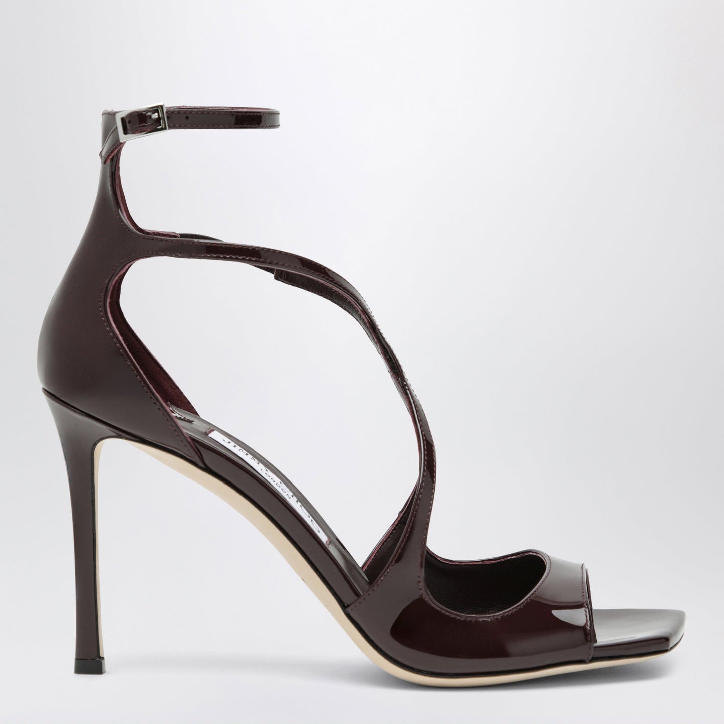 Jimmy Choo Azia Sandals In Deep Red Patent Leather Women JIMMY CHOO