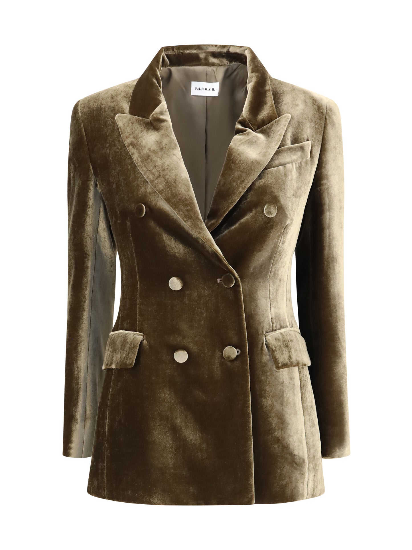 P.A.R.O.S.H. Women Velvet Double Breasted Blazer P.A.R.O.S.H.