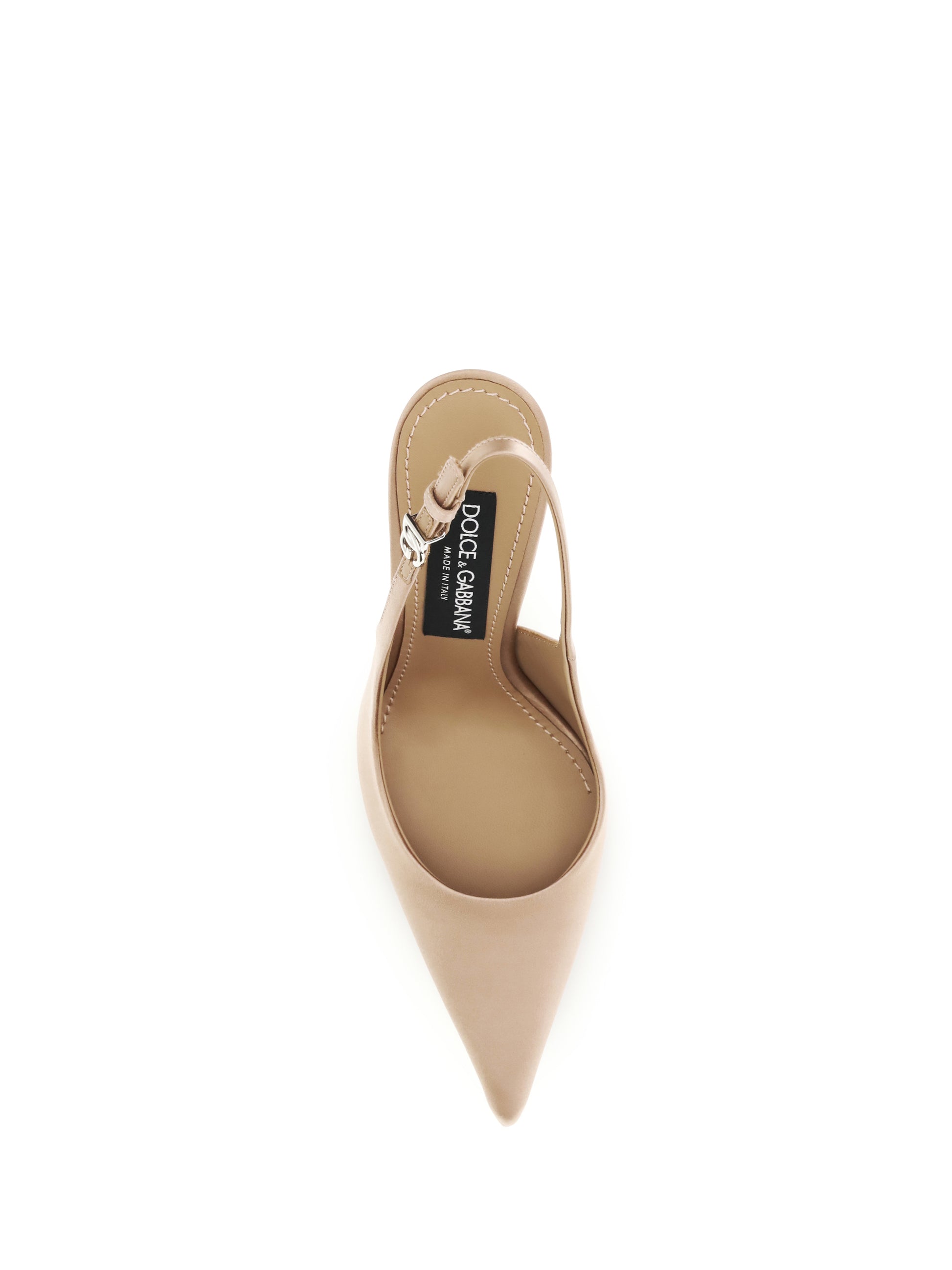 Dolce & Gabbana Women Satin Slingback Pumps DOLCE & GABBANA