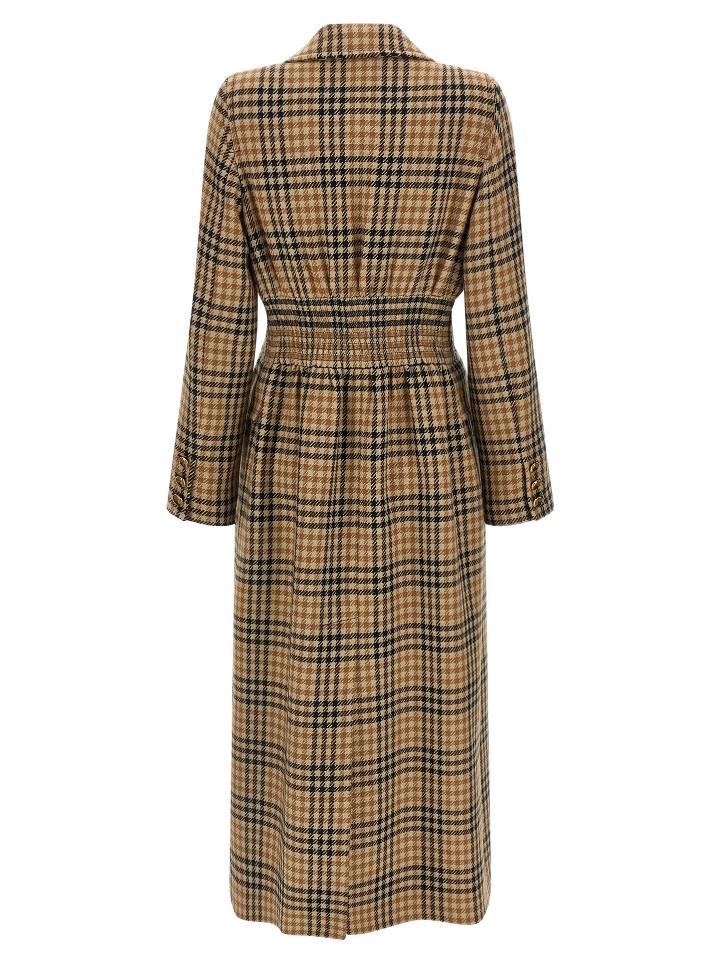 Valentino Garavani Women Valentino Garavani Houndstooth Wool Coat VALENTINO GARAVANI