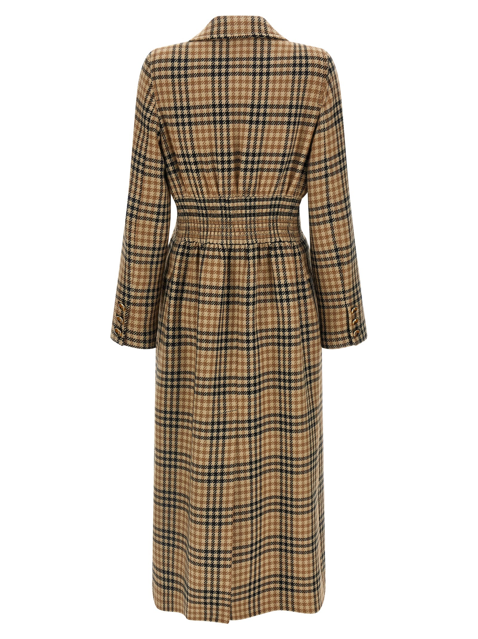 Valentino Garavani Women Valentino Garavani Houndstooth Wool Coat VALENTINO GARAVANI