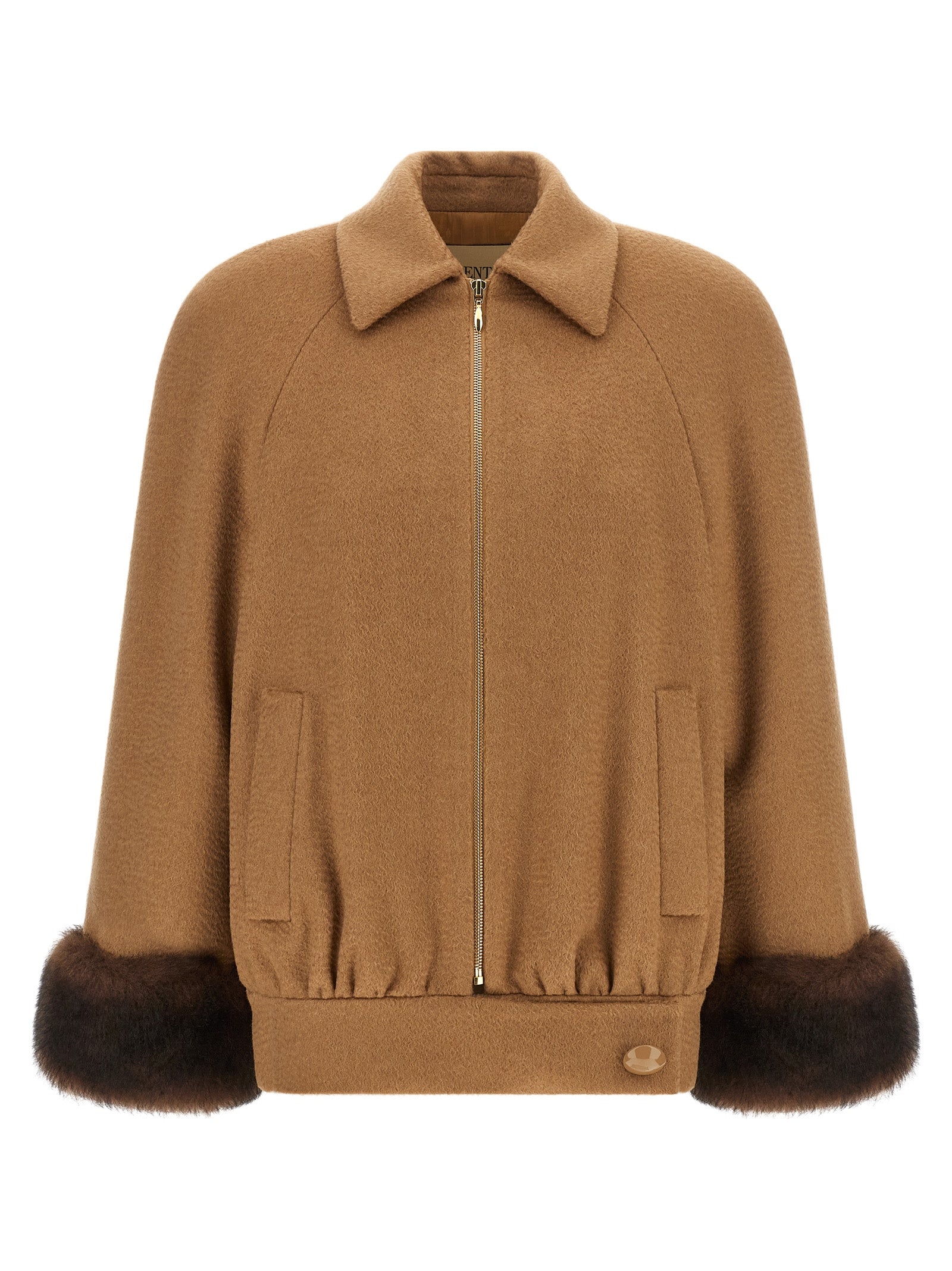 Valentino Garavani Women Valentino Garavani Fur Insert Caban VALENTINO GARAVANI