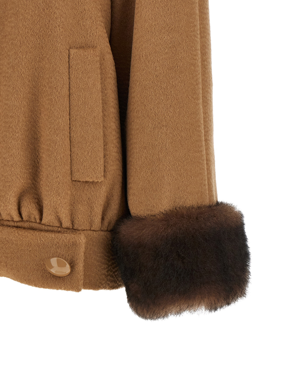 Valentino Garavani Women Valentino Garavani Fur Insert Caban VALENTINO GARAVANI