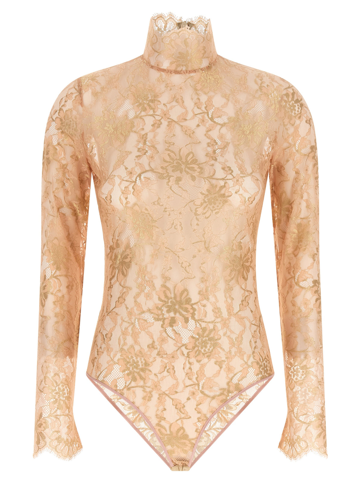 Valentino Garavani Women Valentino Garavani Lurex Lace Bodysuit VALENTINO GARAVANI