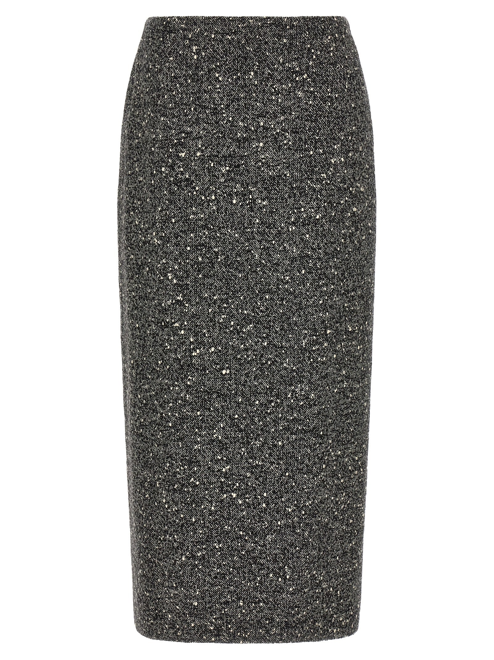Valentino Garavani Women Valentino Garavani Chevron Bouclé Skirt VALENTINO GARAVANI
