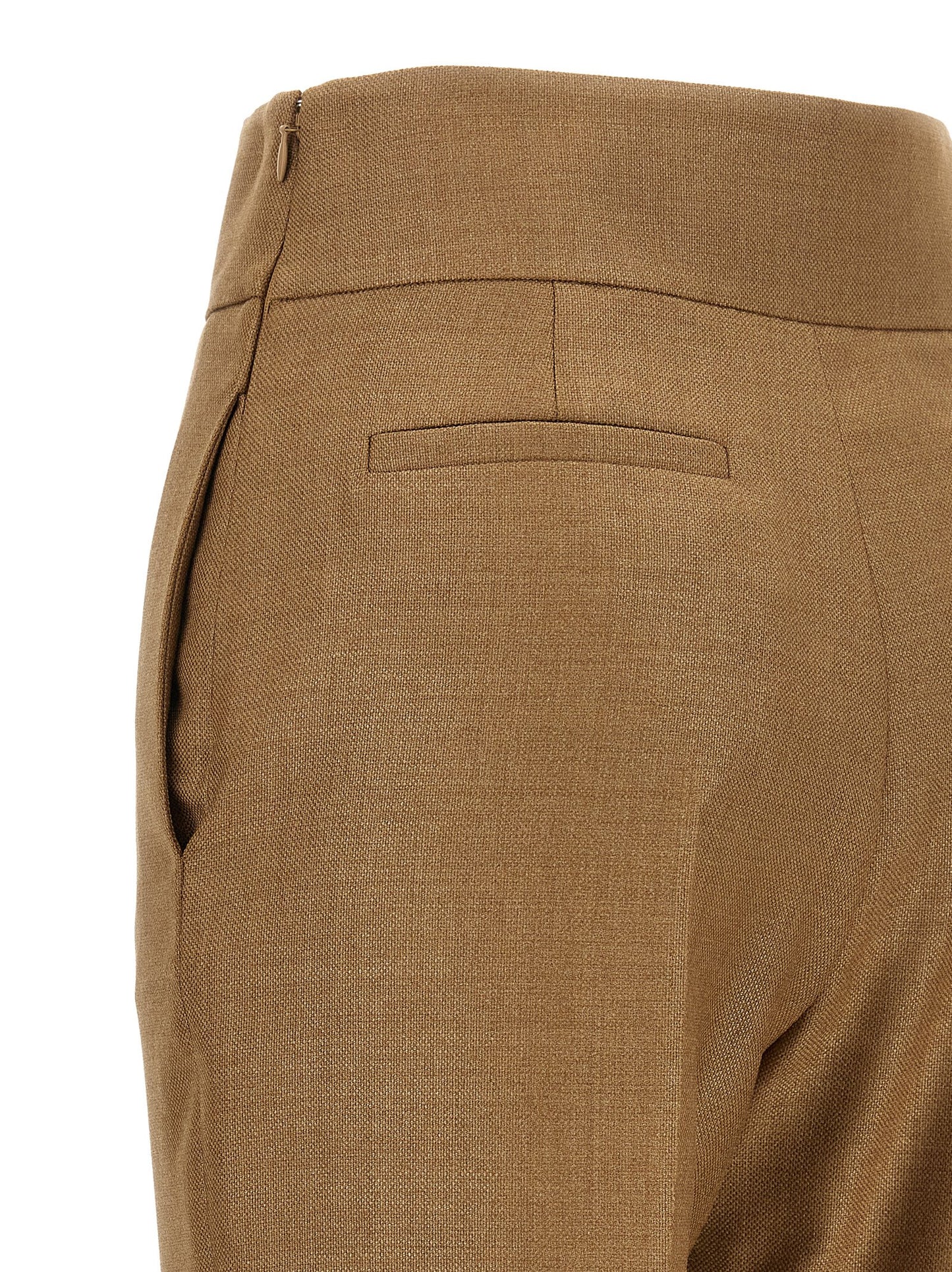 Valentino Garavani Women Valentino Garavani Textured Silk Wool Pants VALENTINO GARAVANI