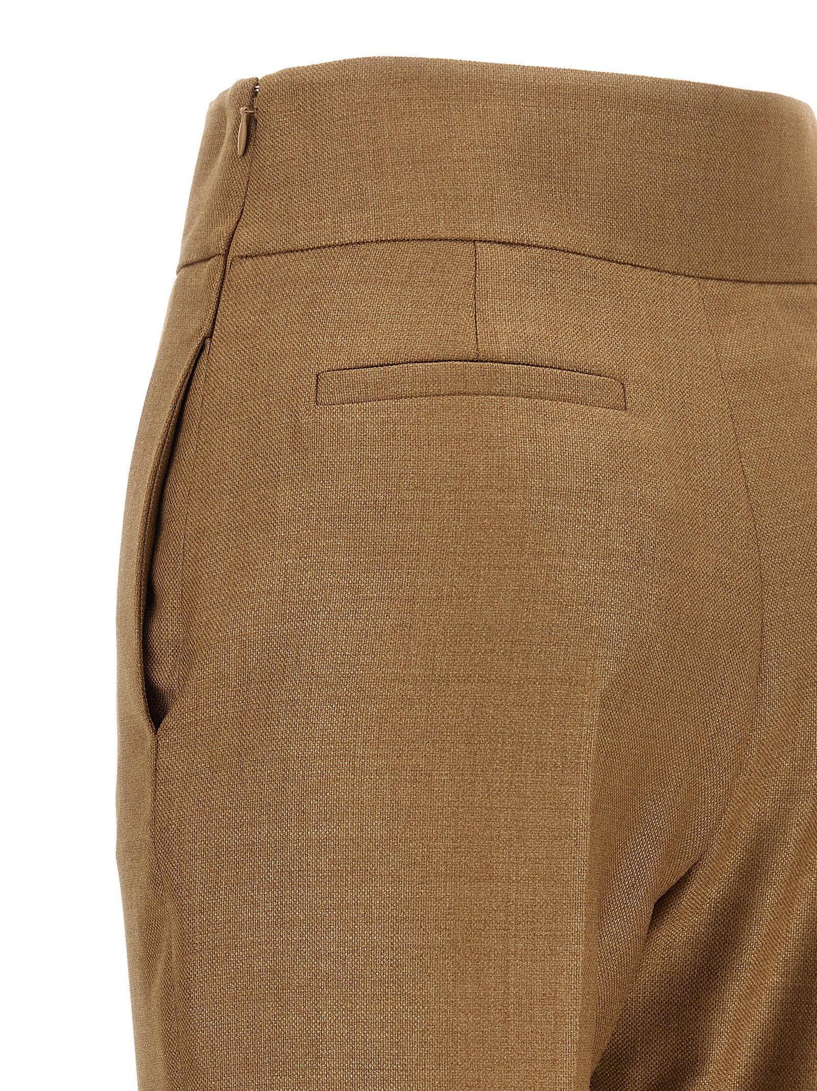Valentino Garavani Women Valentino Garavani Textured Silk Wool Pants VALENTINO GARAVANI
