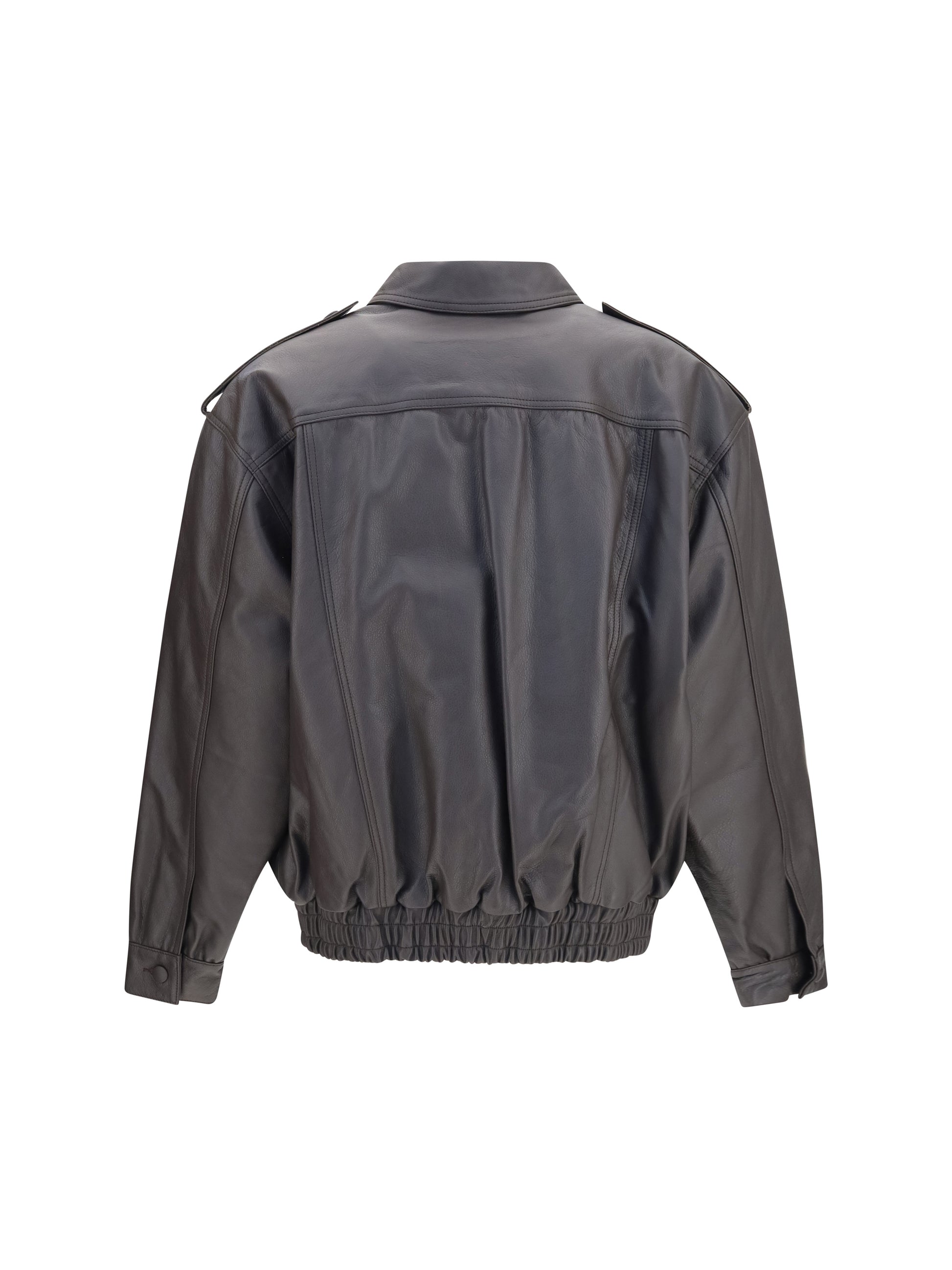 Blazè Milano Women Charlie Ares Leather Bomber Jacket BLAZE MILANO