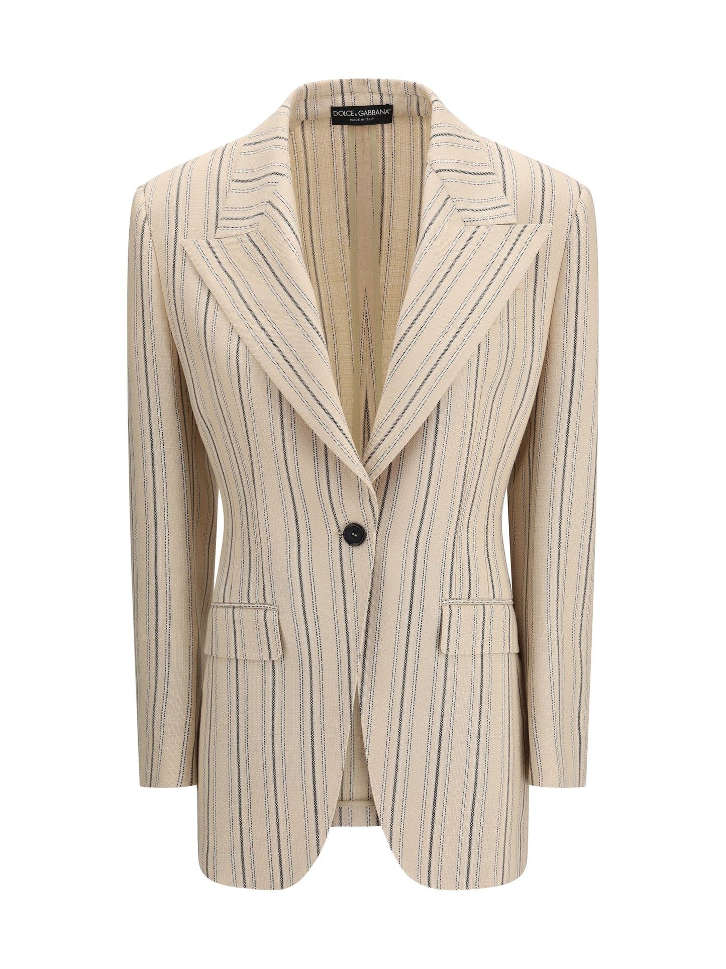 Dolce & Gabbana Women Single-Breasted Regimental Pinstripe Jacket DOLCE & GABBANA