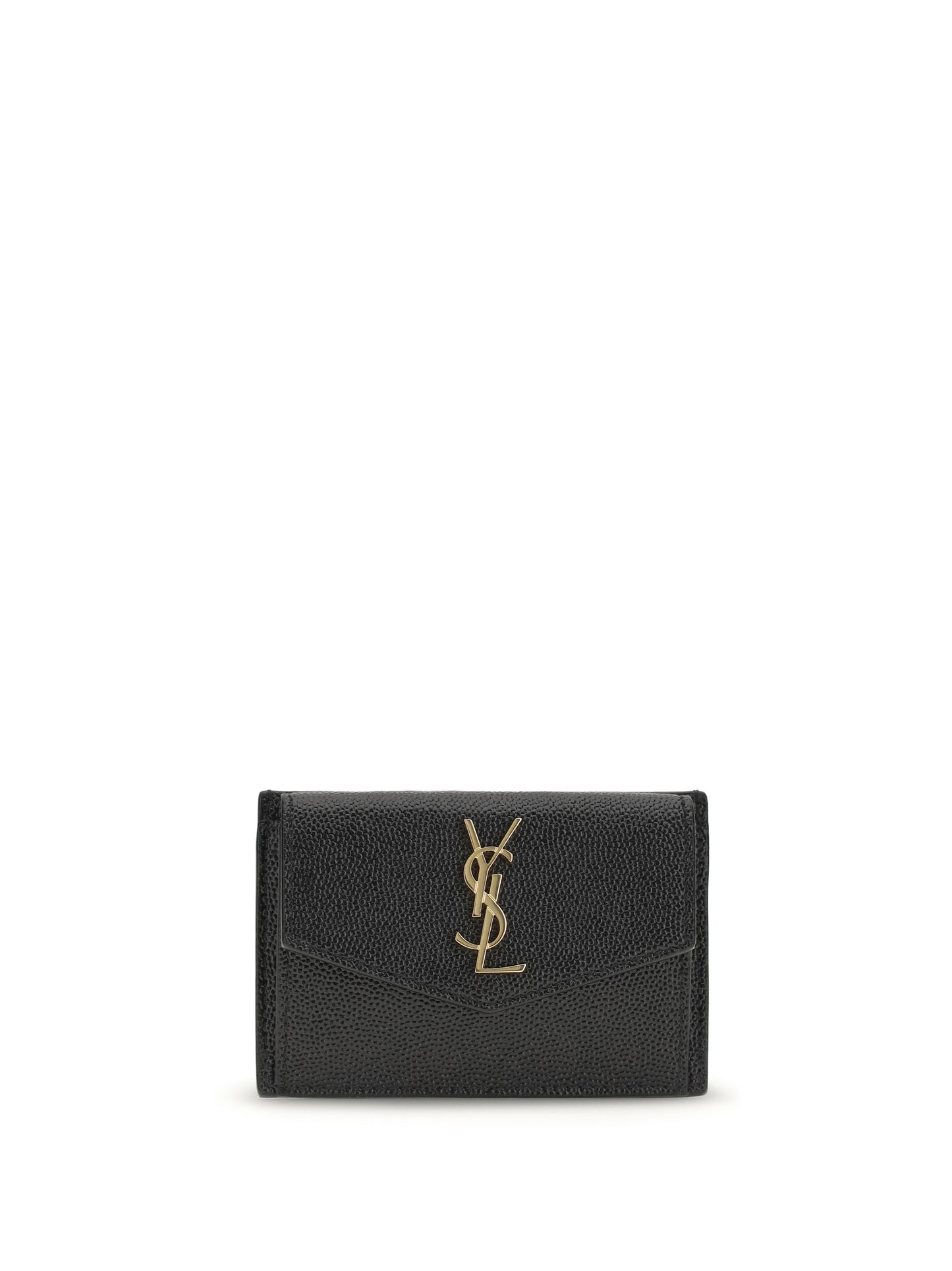 Saint Laurent Women Micro-Grain Leather Wallet SAINT LAURENT