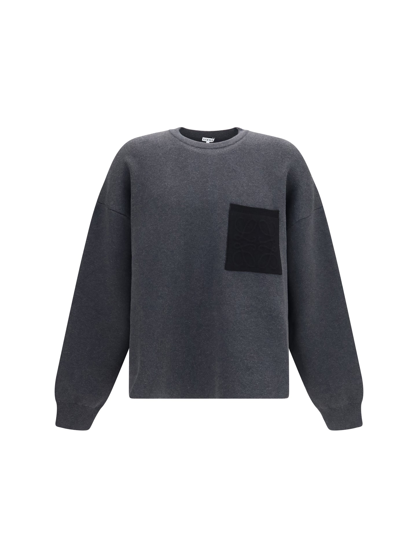 Loewe Men Anagram Cotton-Blend Sweatshirt With Pocket LOEWE