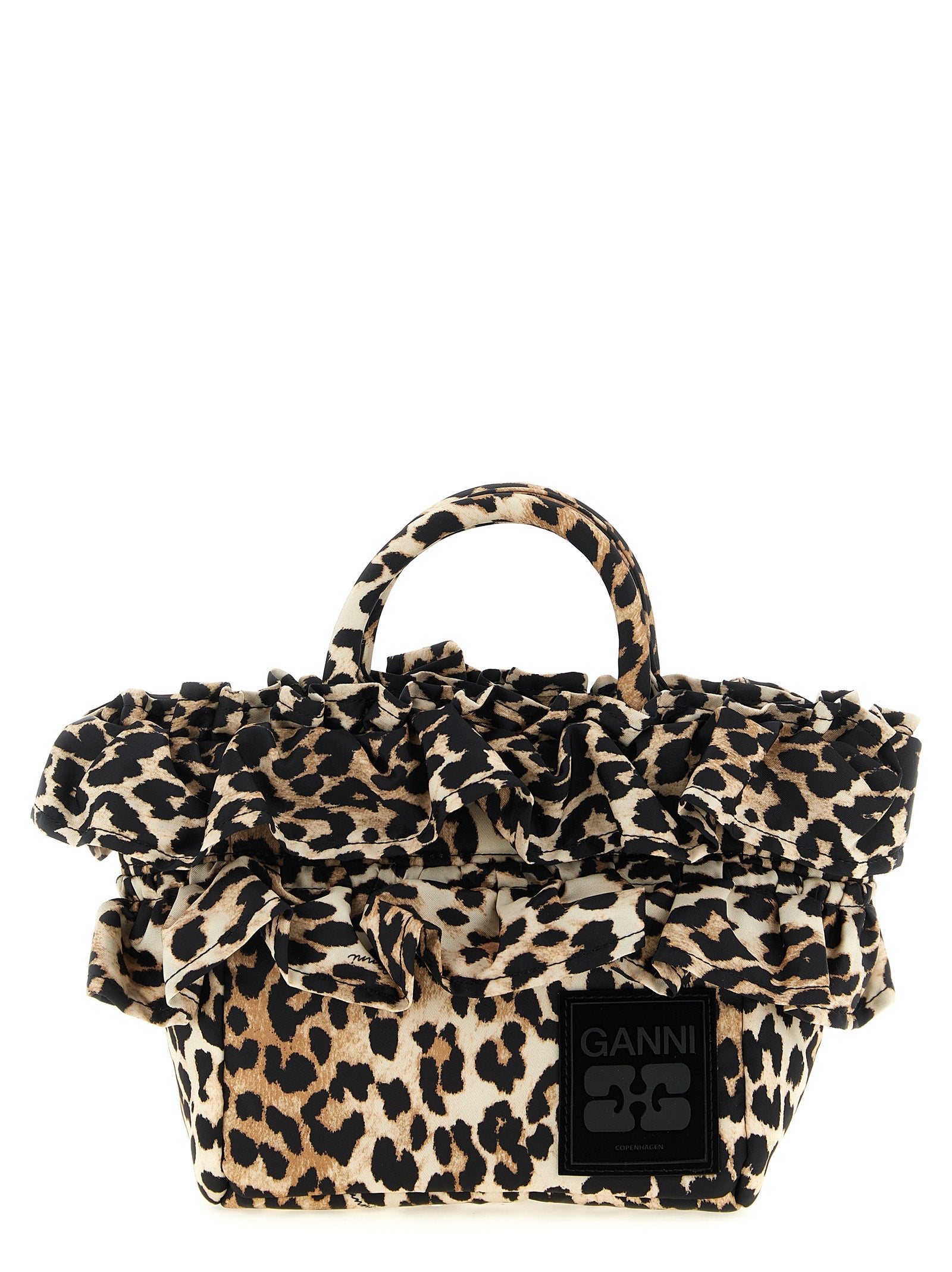 Ganni Women 'Mini Shopper Ruffle Print' Handbag GANNI