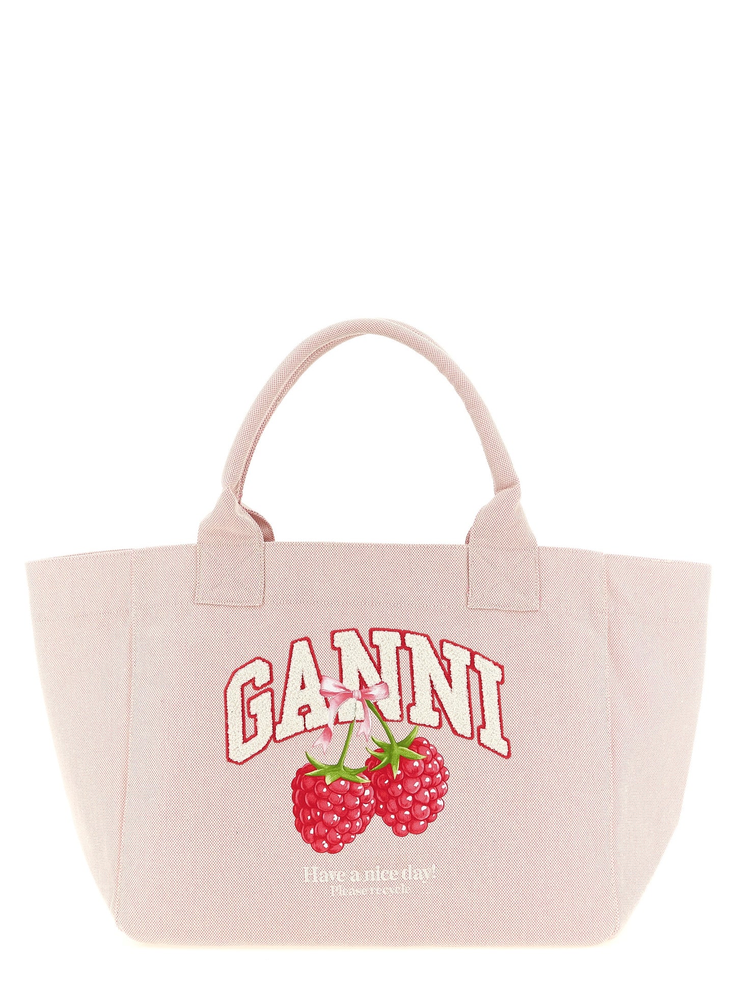 Ganni Women Medium 'Raspberry' Shopping Bag GANNI
