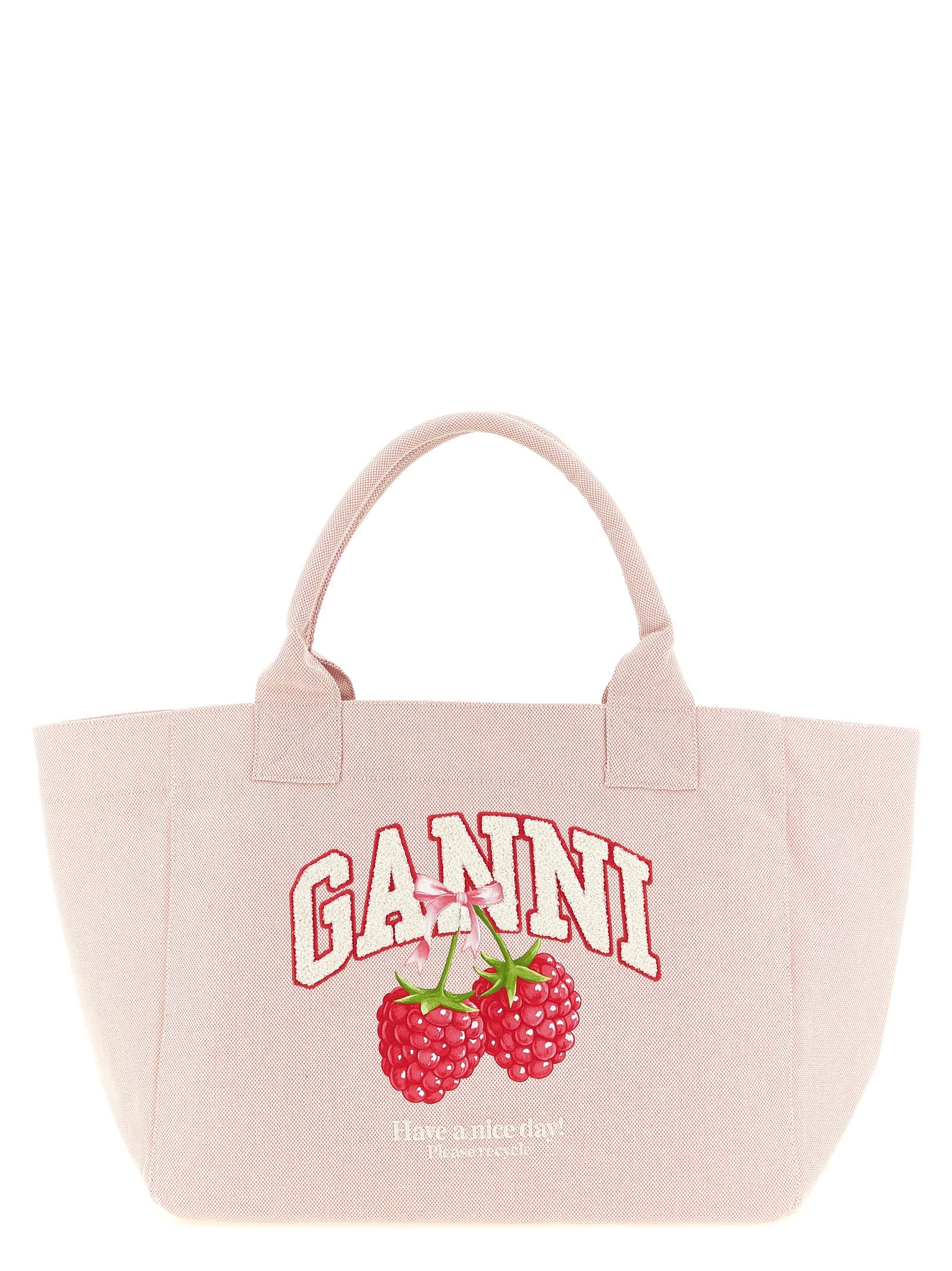 Ganni Women Medium 'Raspberry' Shopping Bag GANNI
